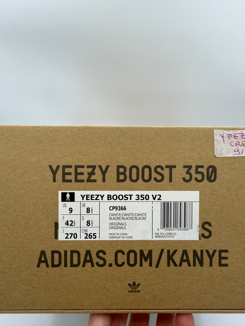 Yeezy Boost 350 V2 Cream White - 42,5Eu (USED)