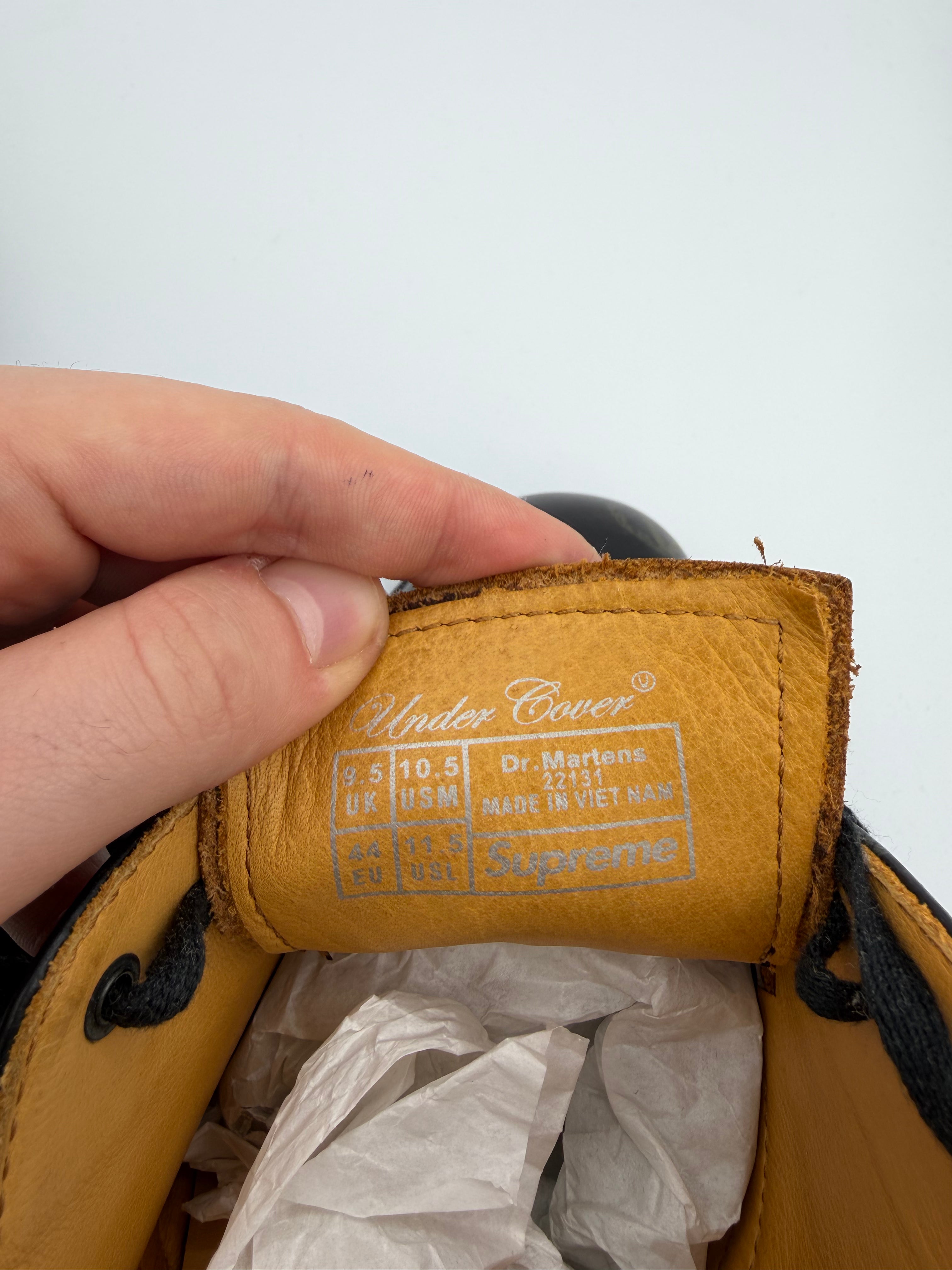 Dr. Martens 3-Eye Supreme x Undercover Anarchy Black - 44Eu