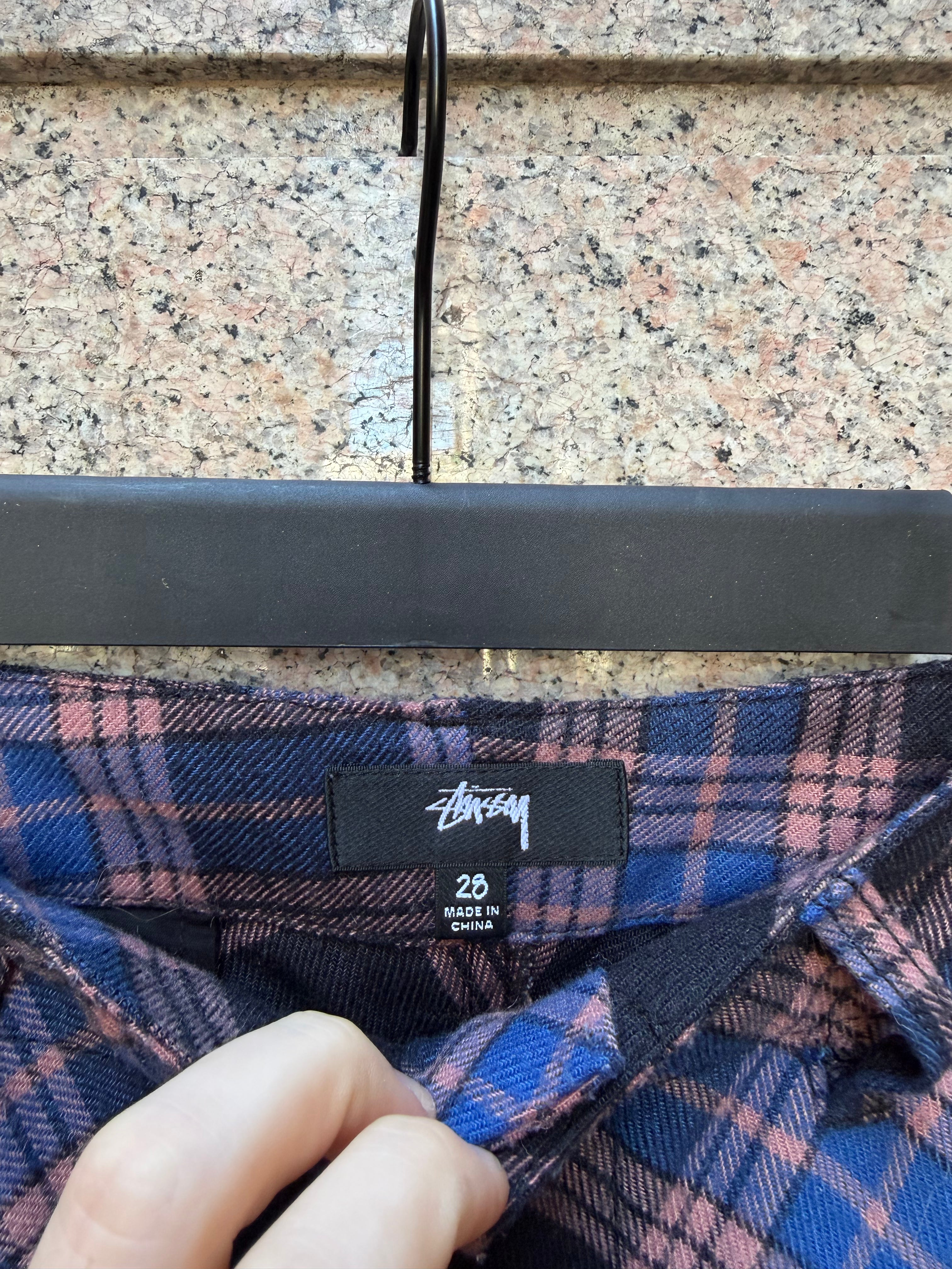 Stussy Pants Plaid Cargo - 28Us (USED)