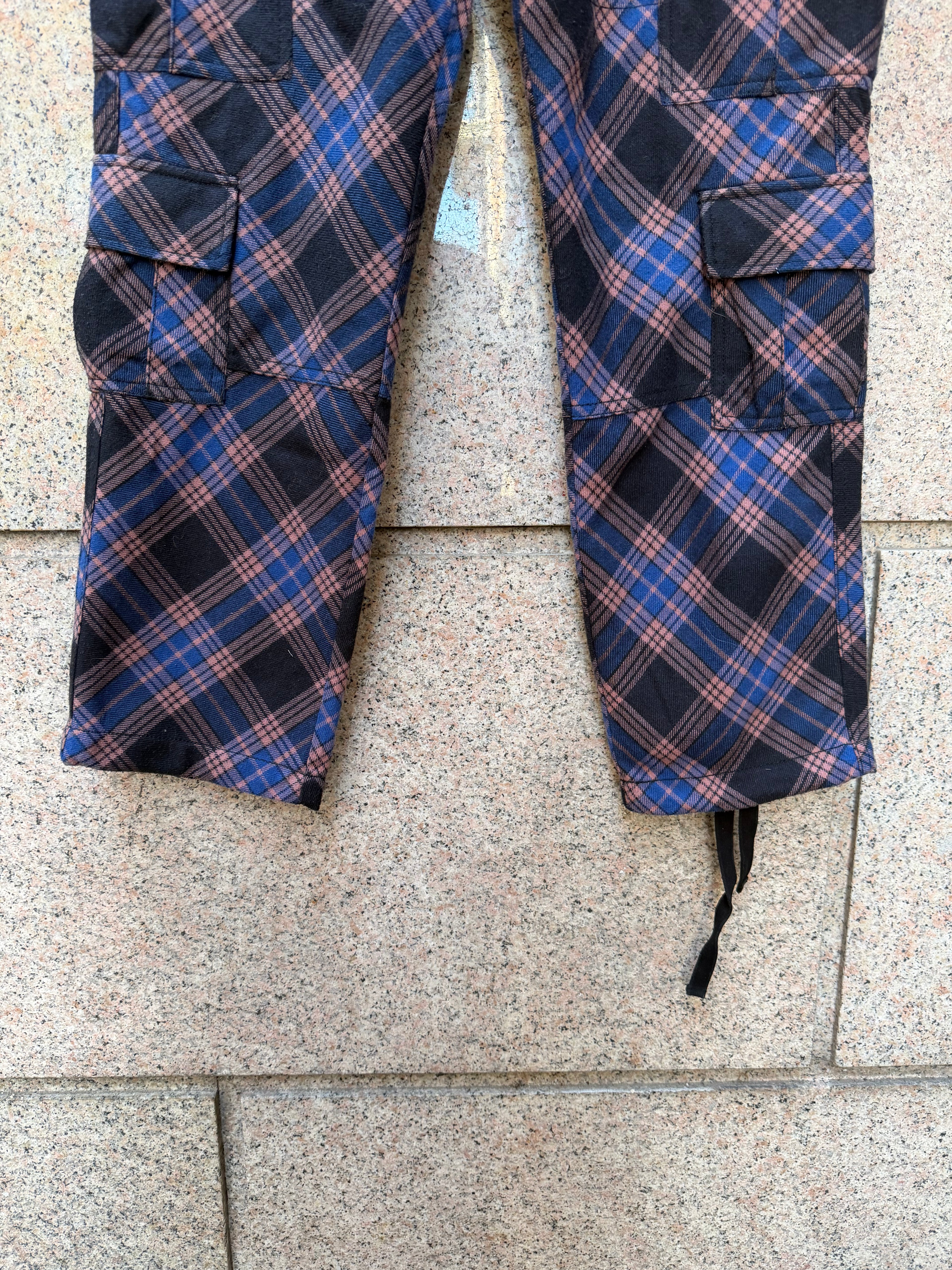 Stussy Pants Plaid Cargo - 28Us (USED)