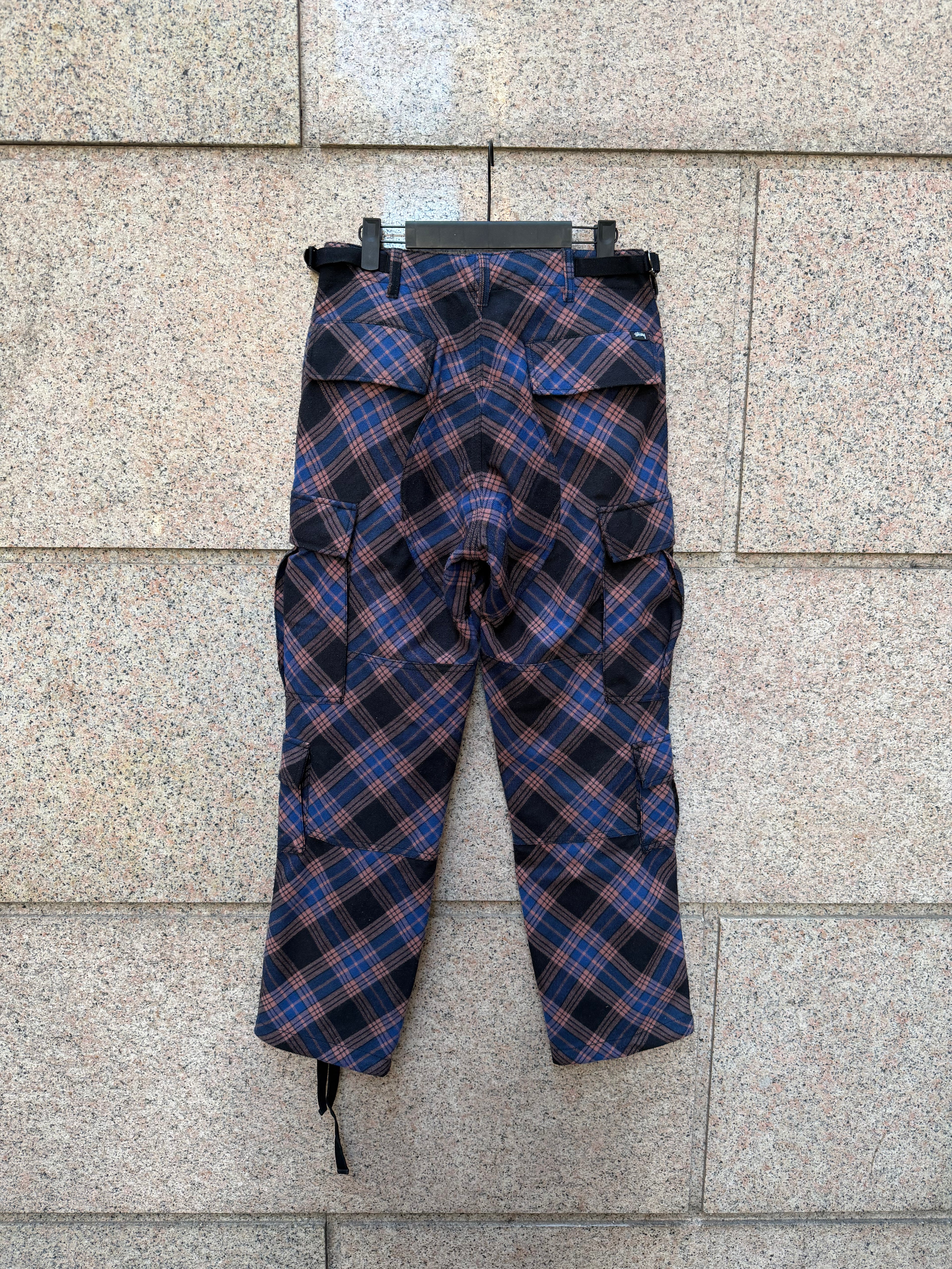Stussy Pants Plaid Cargo - 28Us (USED)