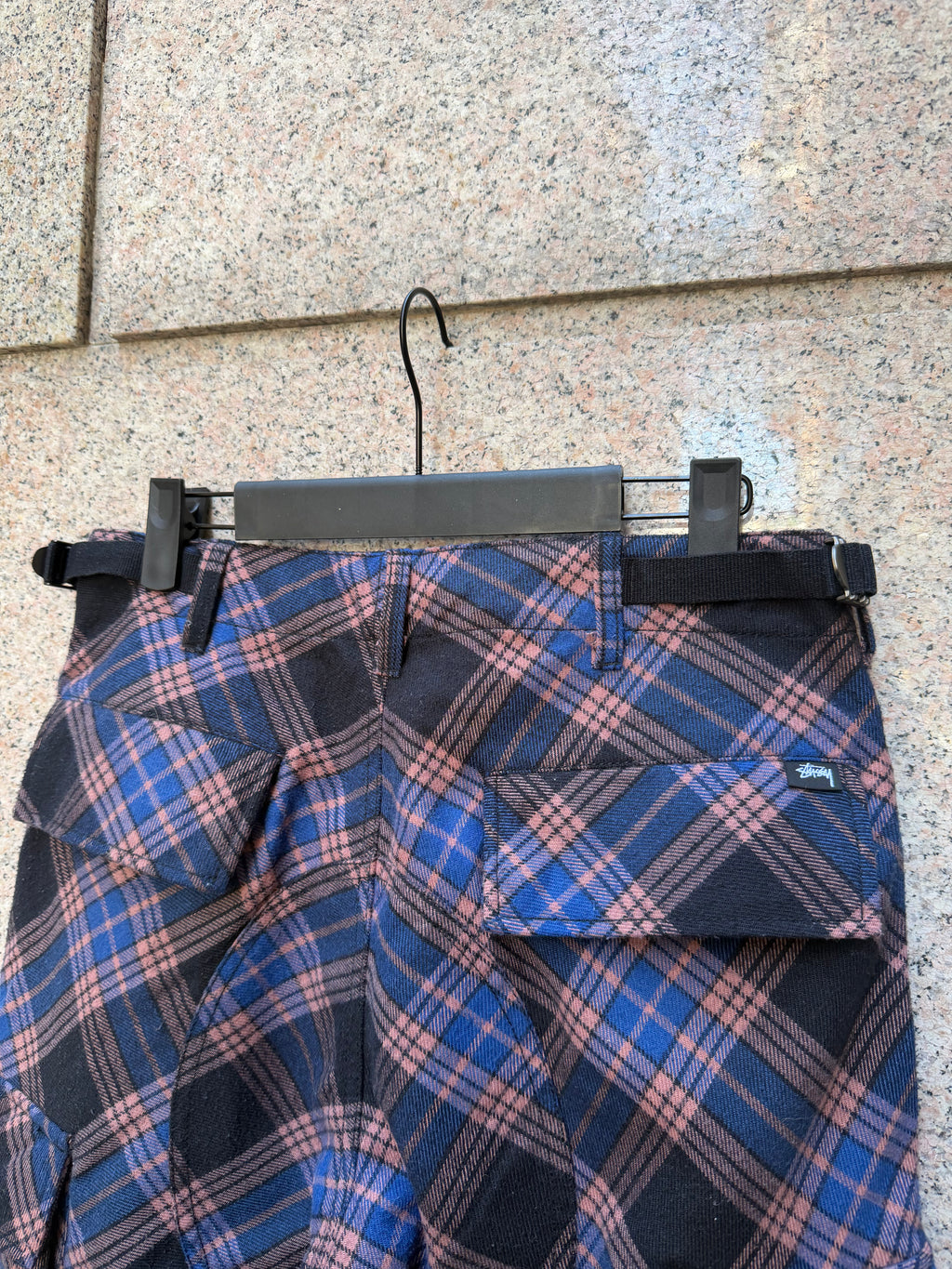 Stussy Pants Plaid Cargo - 28Us (USED)