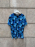 A Bathing Ape Bape Tee Blue Flame - L (USED)