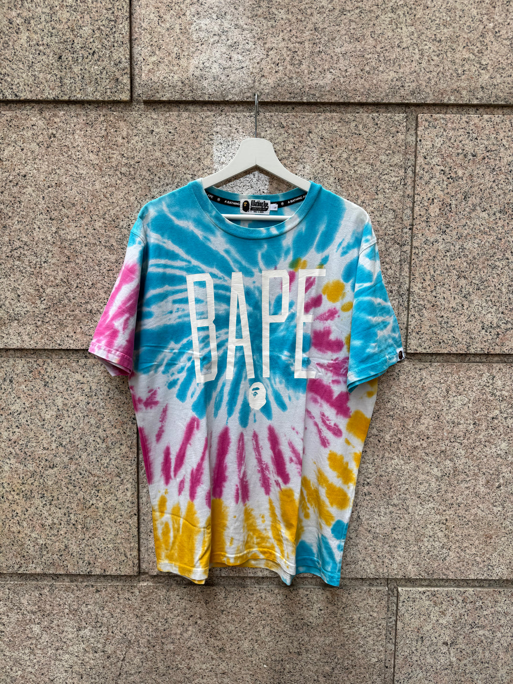 A Bathing Ape Bape Tee Tie Dye - L (USED)