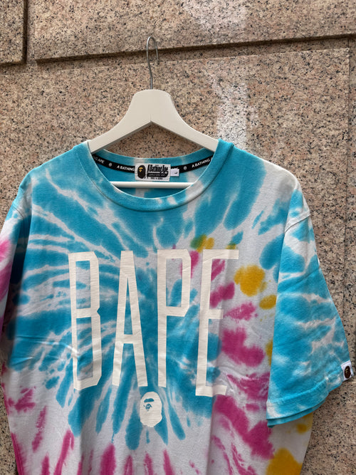 A Bathing Ape Bape Tee Tie Dye - L (USED)