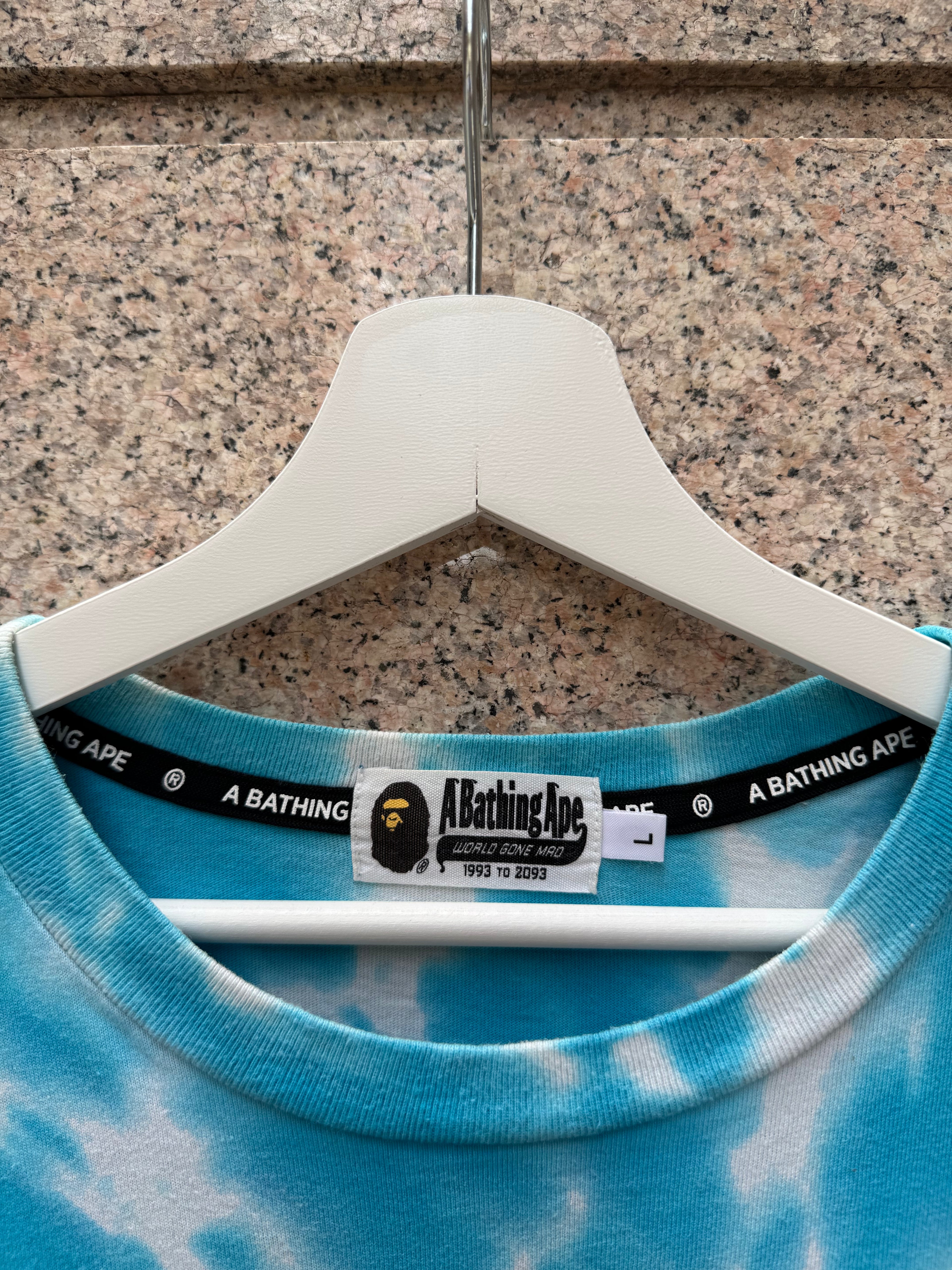 A Bathing Ape Bape Tee Tie Dye - L (USED)