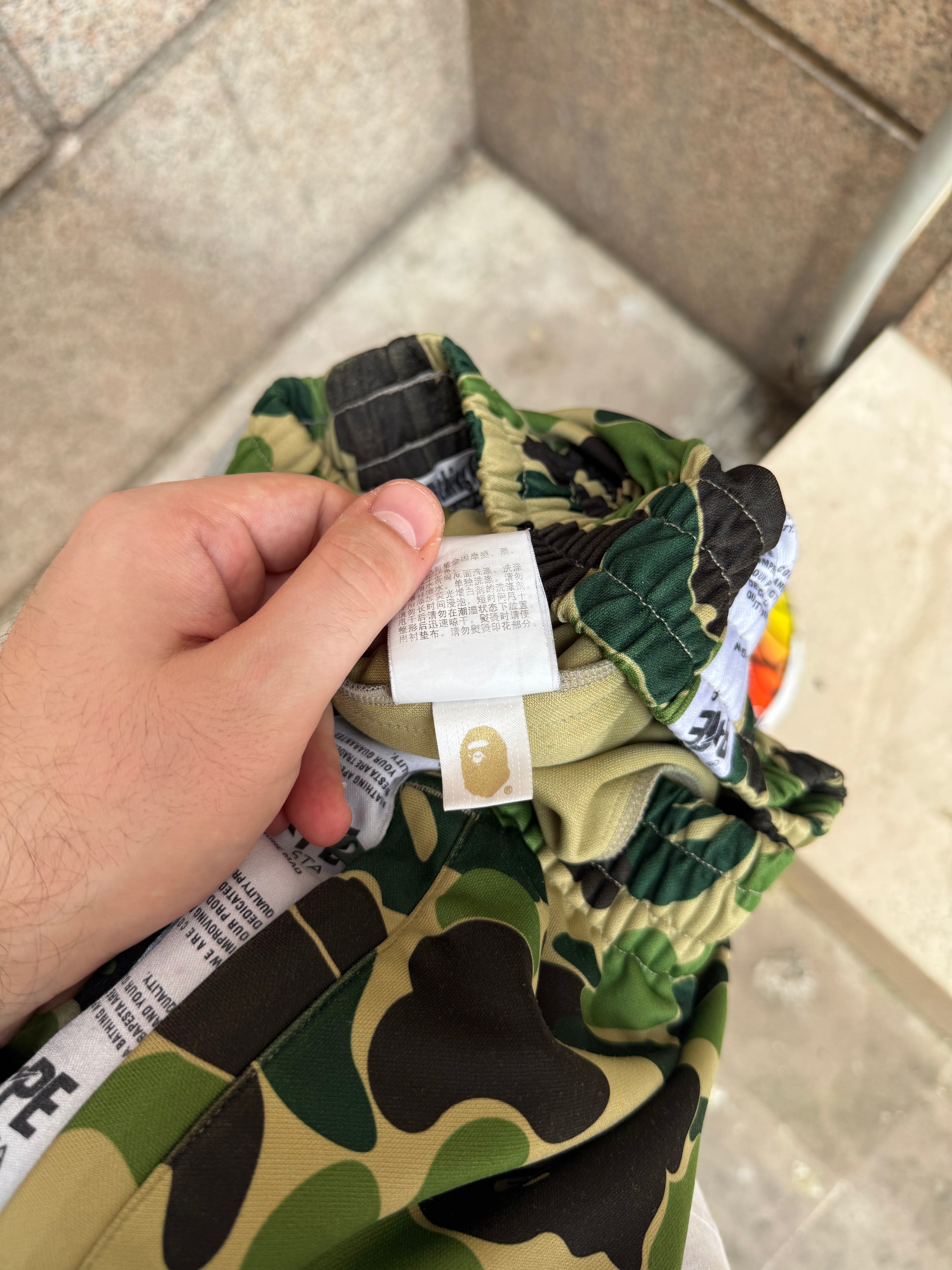 A Bathing Ape Bape Track Pants Camo - M (USED)
