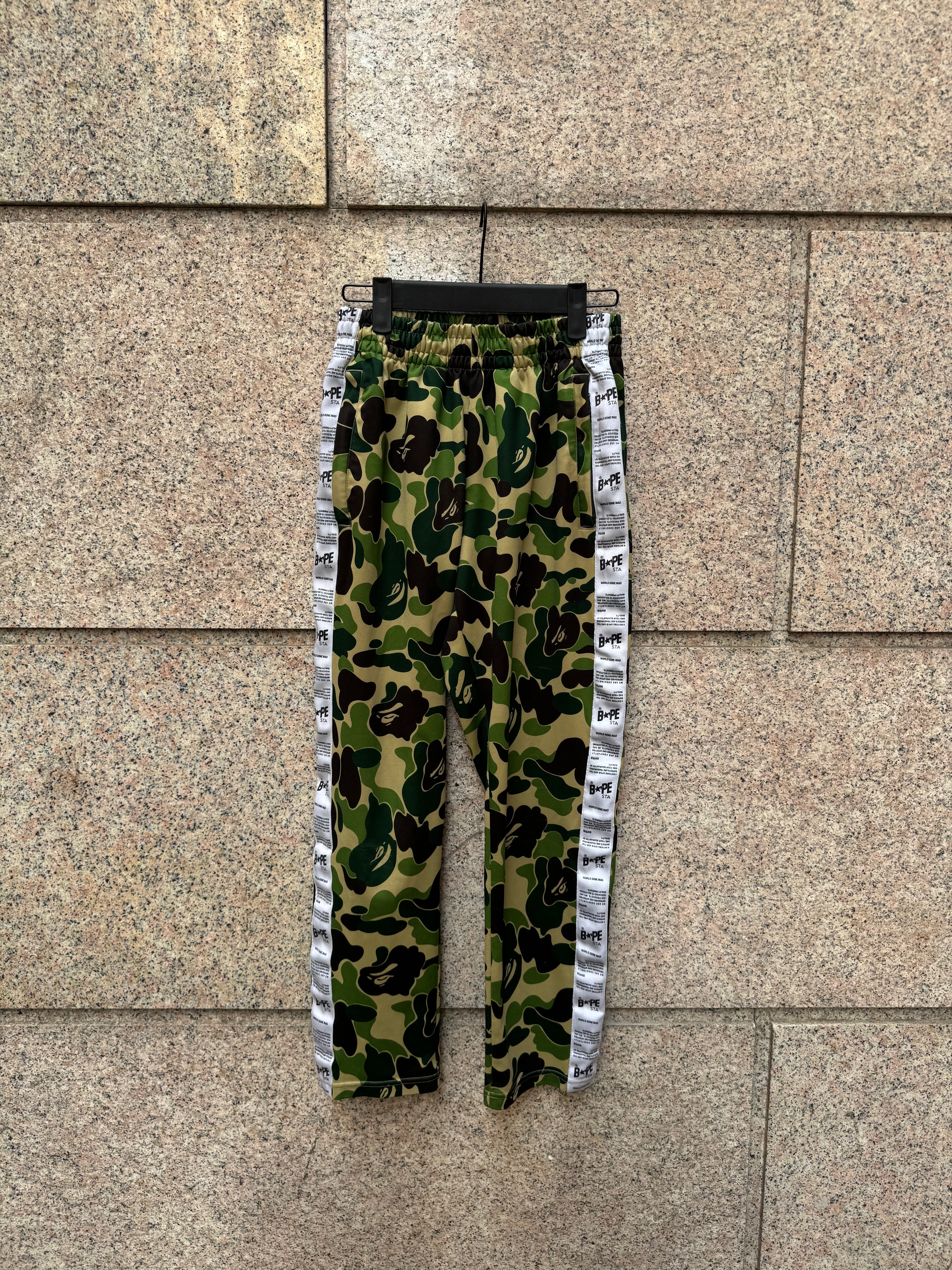 A Bathing Ape Bape Track Pants Camo - M (USED)