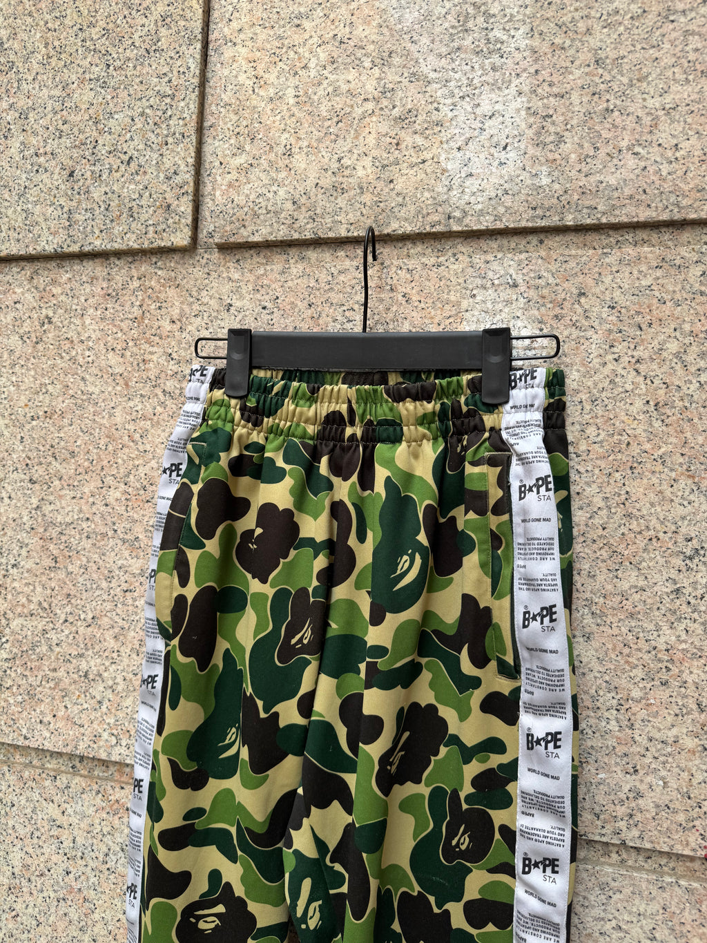A Bathing Ape Bape Track Pants Camo - M (USED)