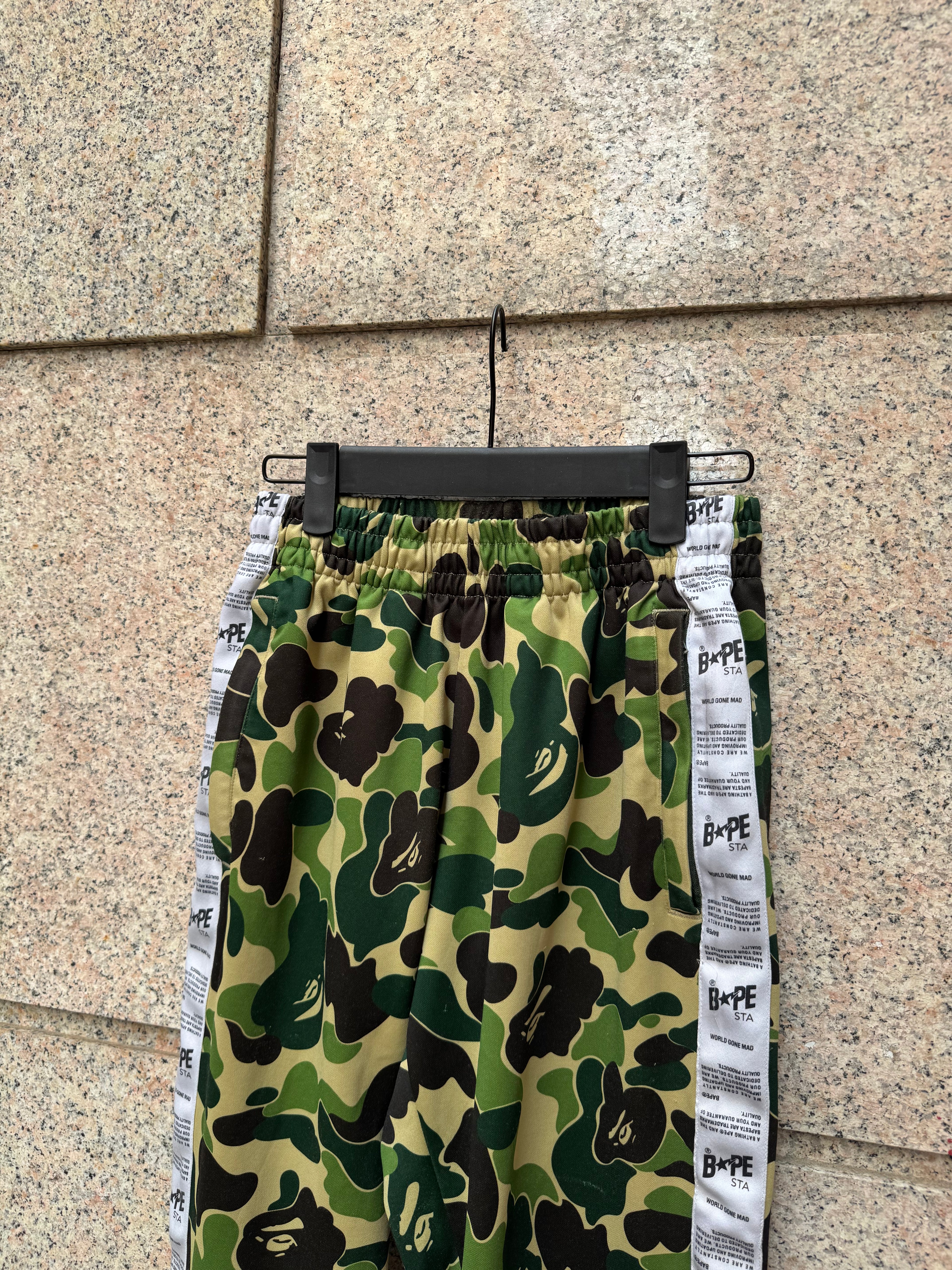 A Bathing Ape Bape Track Pants Camo - M (USED)