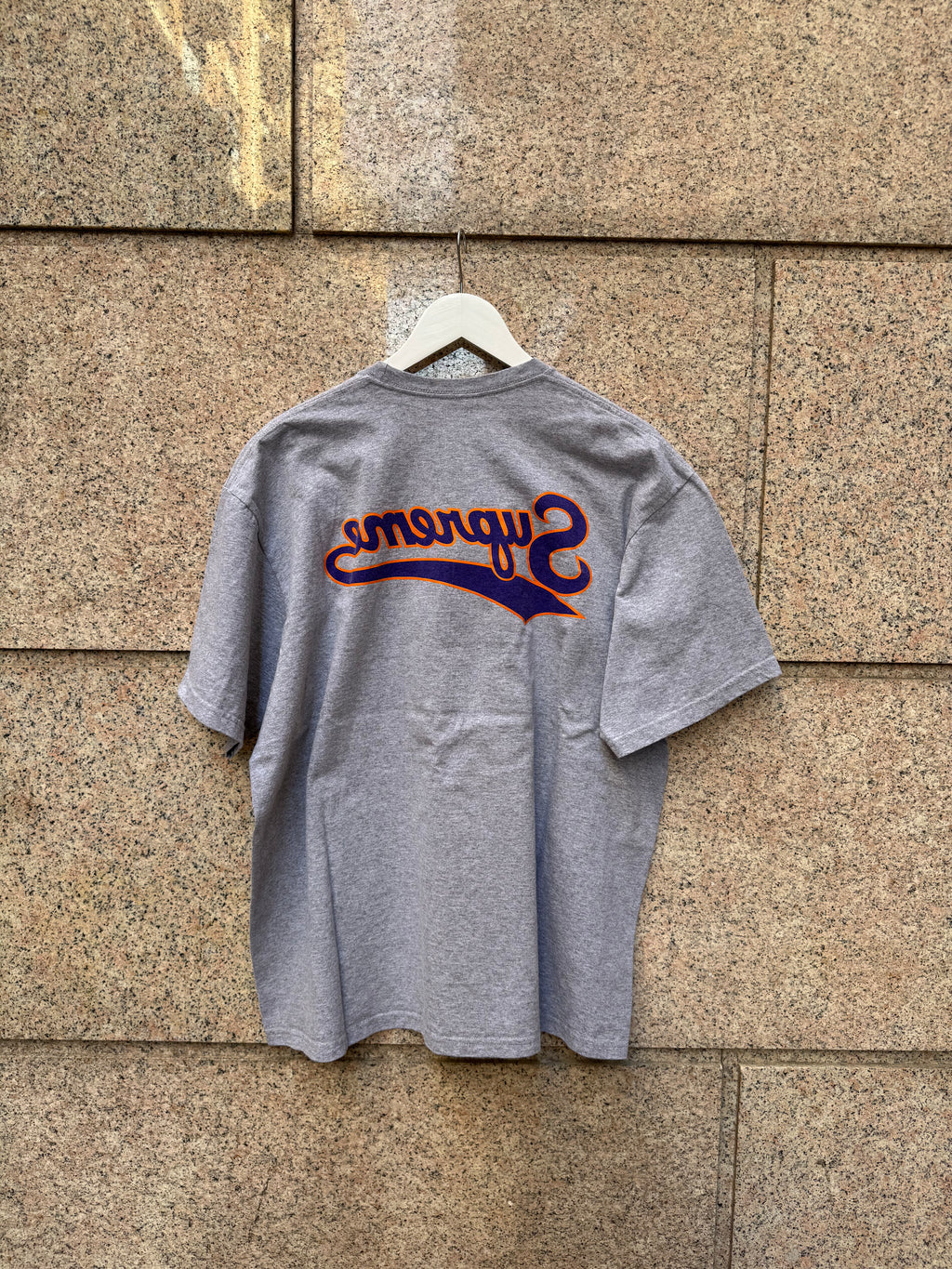Supreme Backwards Tee Grey - XL (USED)