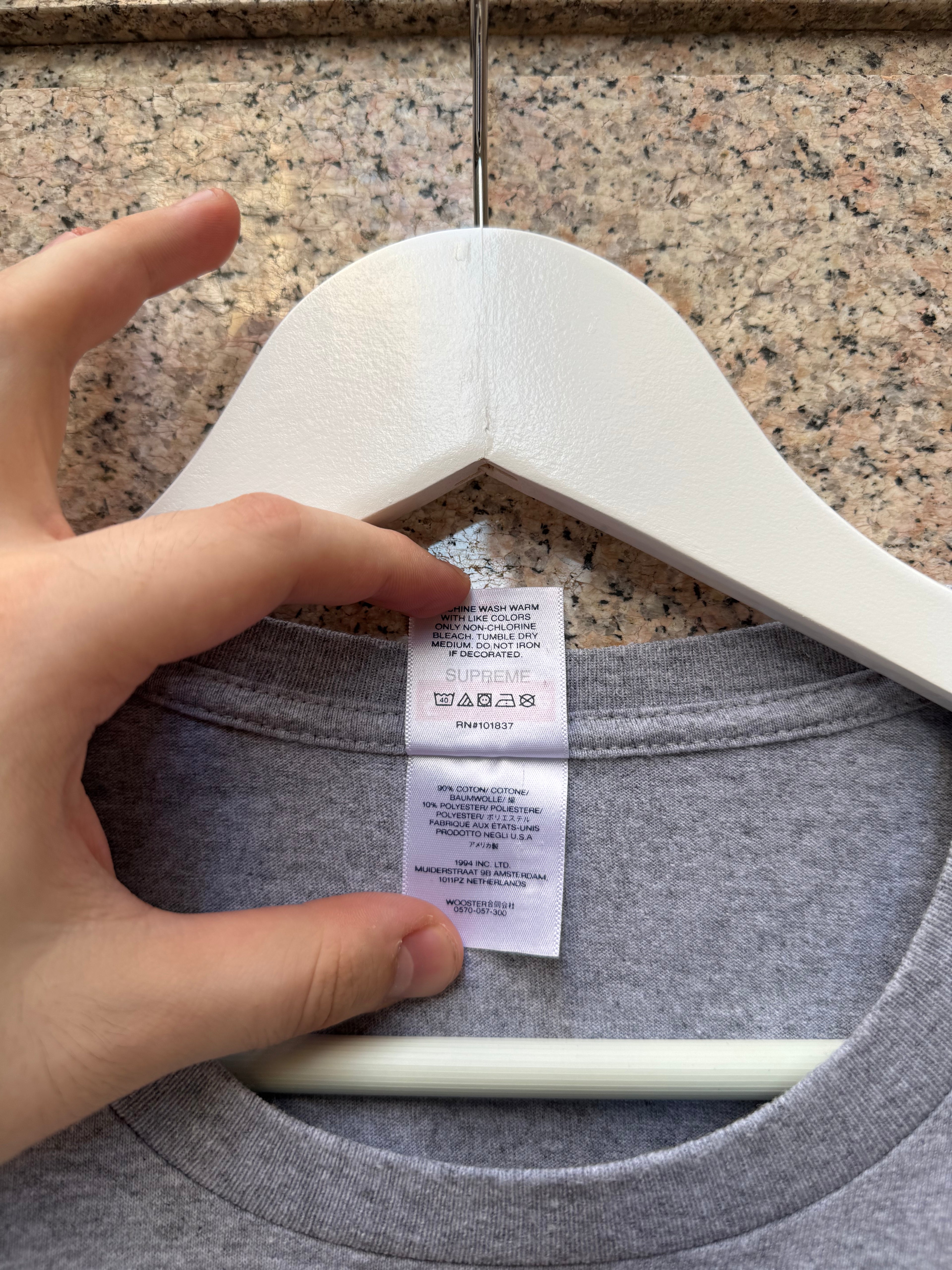 Supreme Shadow Tee Grey - XL (USED)