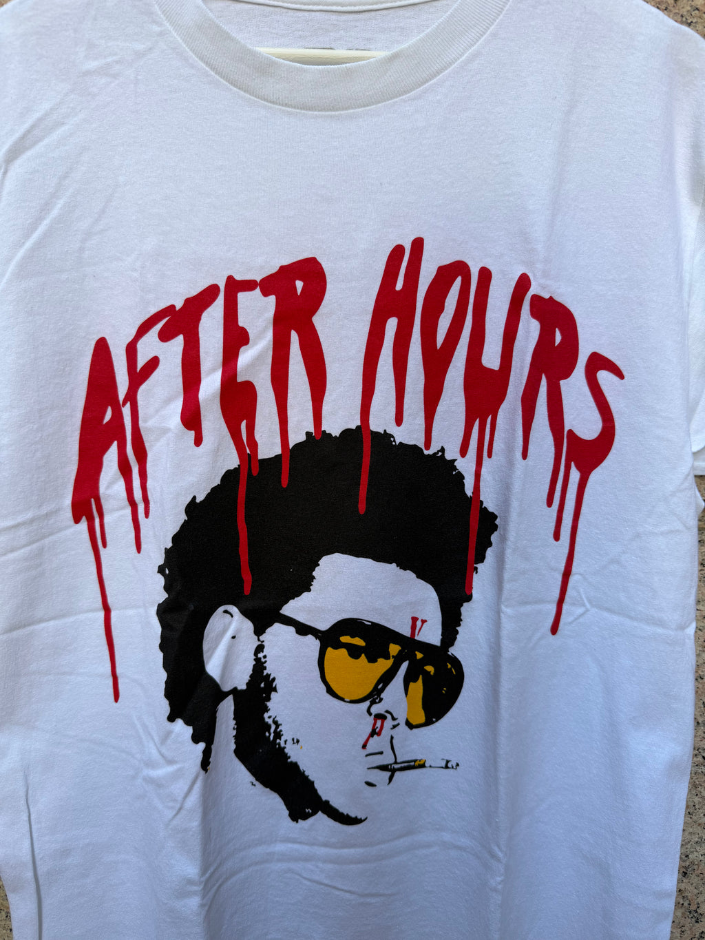 Vlone After Hours White Tee  - M (USED)