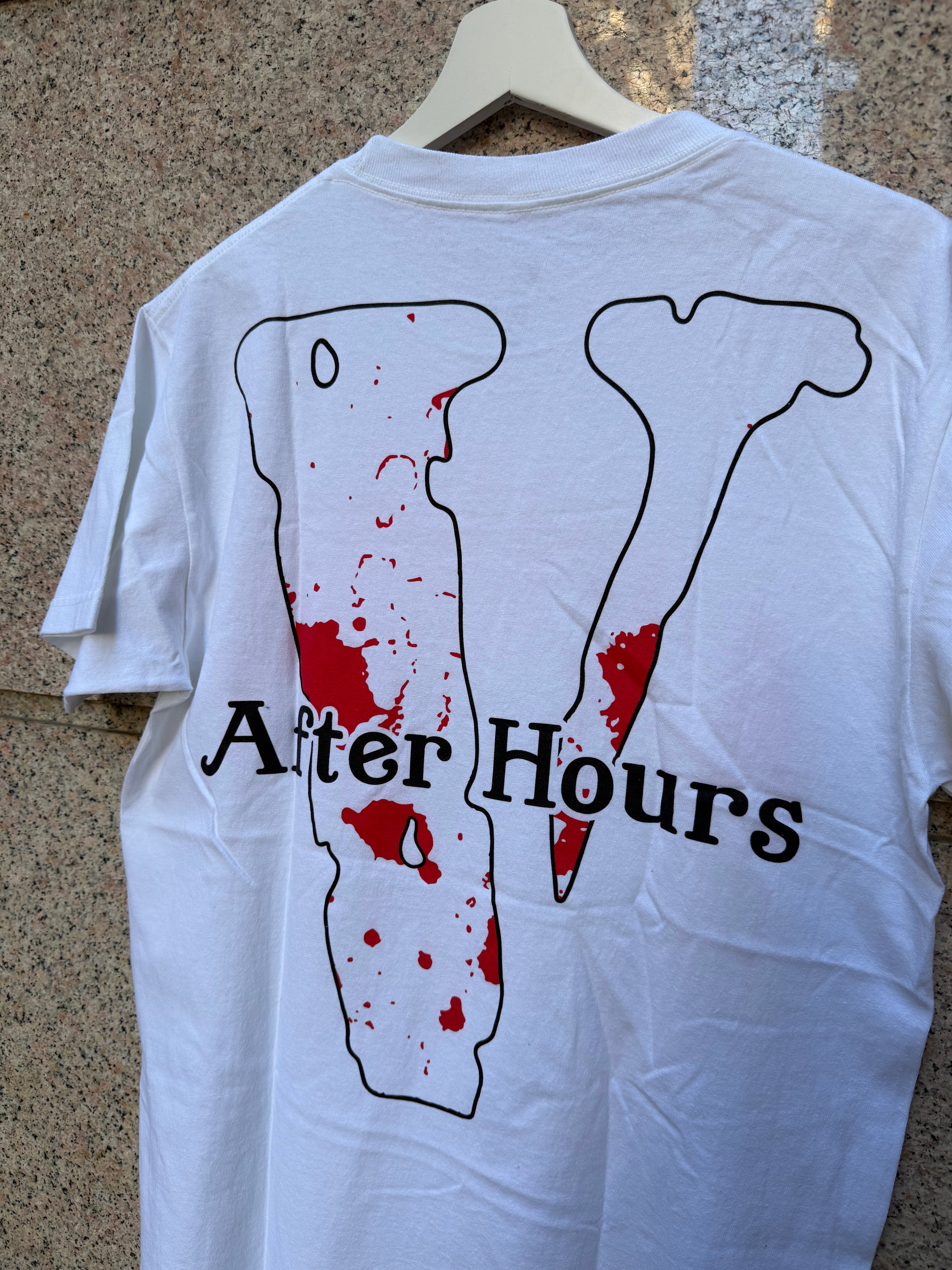 Vlone After Hours White Tee  - M (USED)