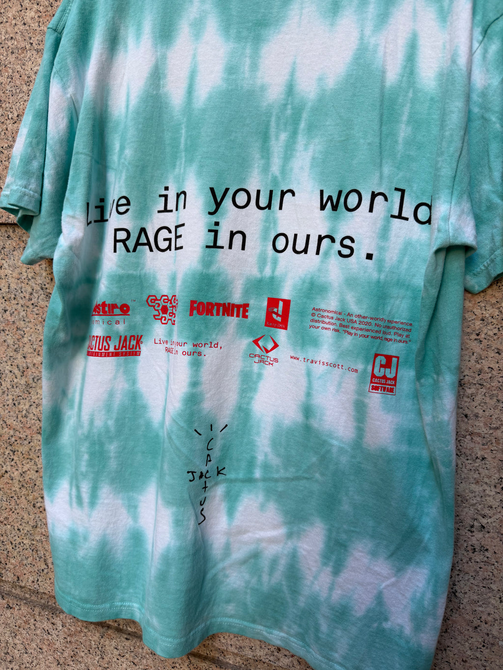 Travis Scott Cactus Jack Fortnite Tee  - M (USED)