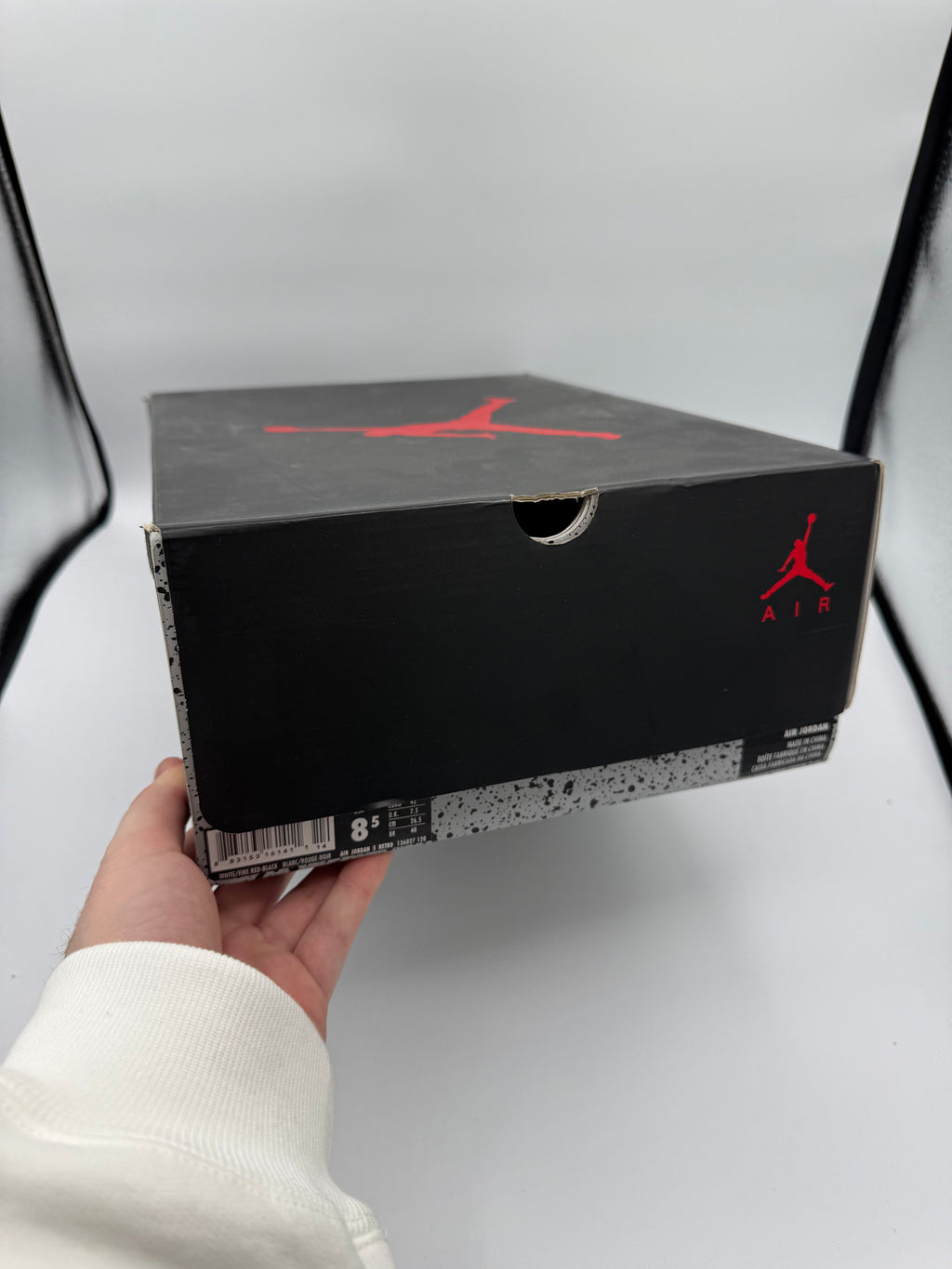 Jordan 5 Retro Fire Red Black Tongue (2013) - 42Eu (USED)