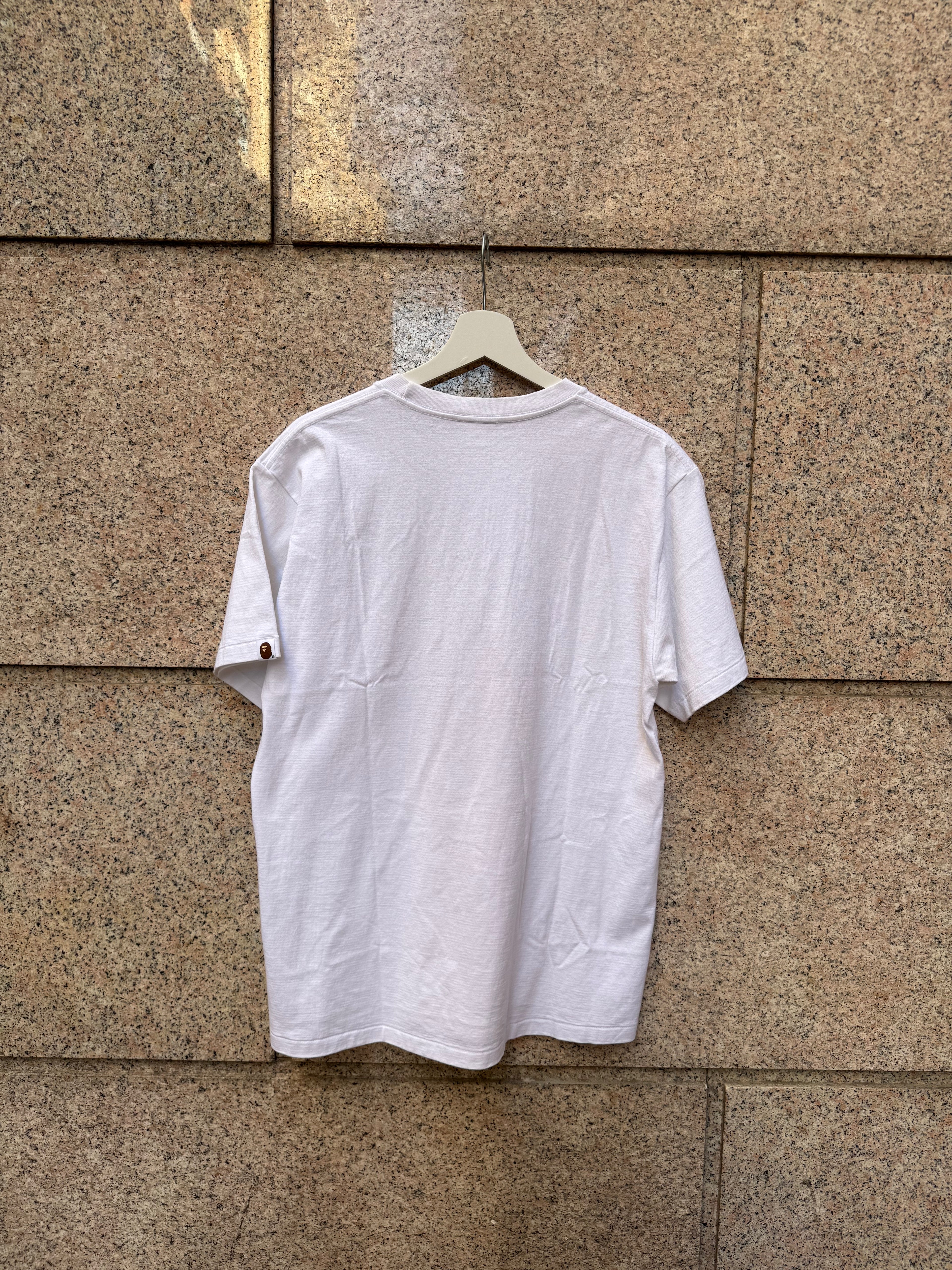 A Bathing Ape Bape Graffiti WHite Tee - L (USED)