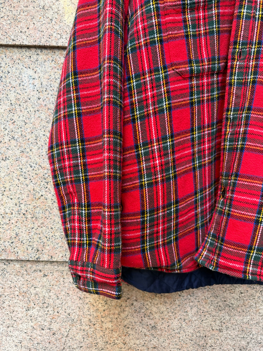 Supreme Flannell Shirt Tartan Quilted - L (USED)