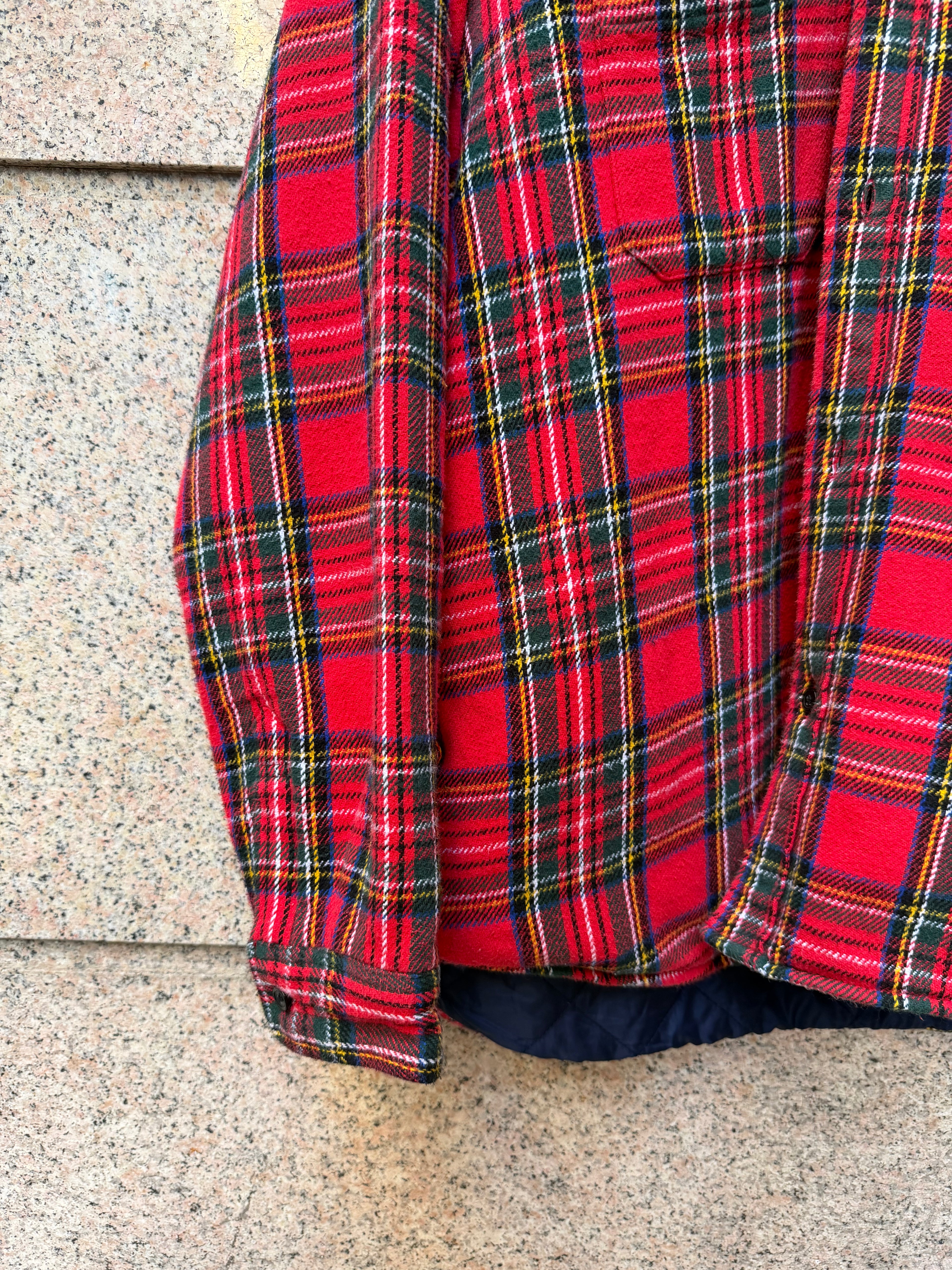 Supreme Flannell Shirt Tartan Quilted - L (USED)