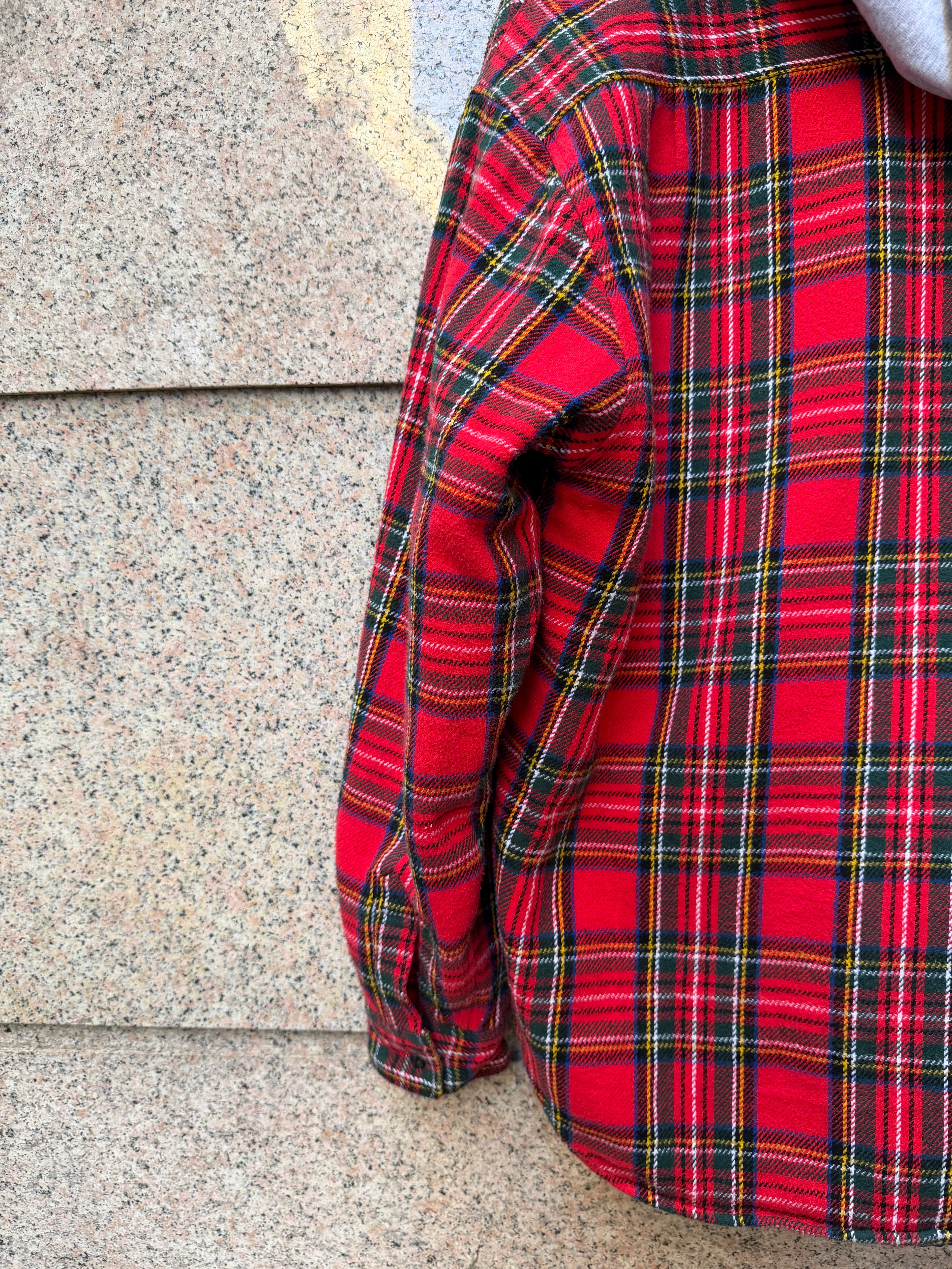 Supreme Flannell Shirt Tartan Quilted - L (USED)