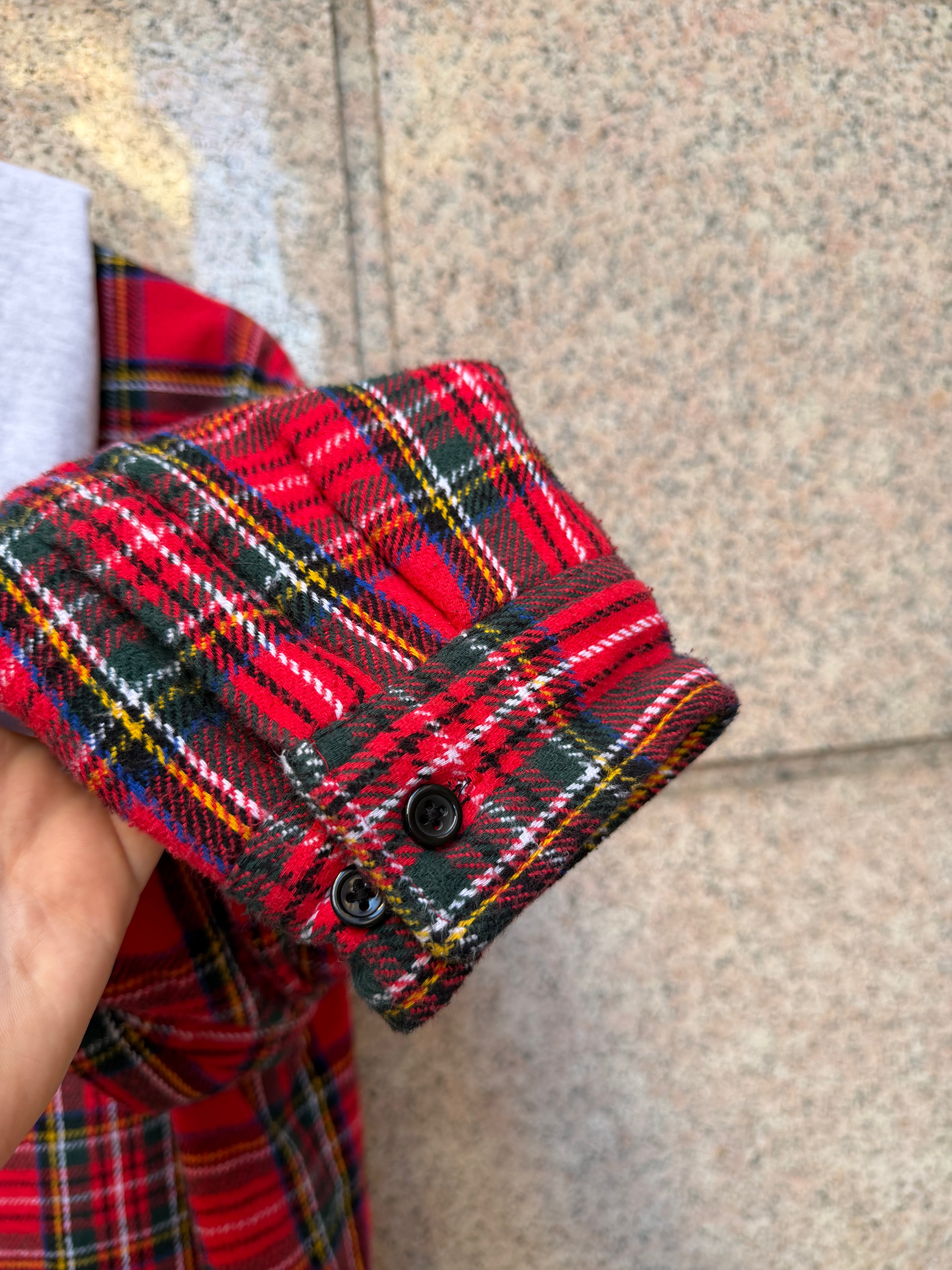 Supreme Flannell Shirt Tartan Quilted - L (USED)