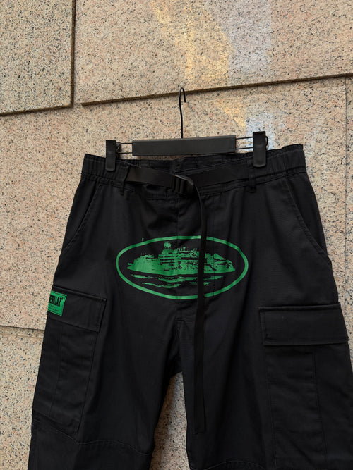 Corteiz Alcatraz Cargo Black/Green  - L (USED)