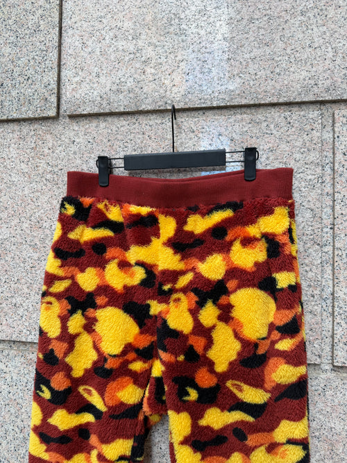 A Bathing Ape Bape Pile Pants Camo Orange - L (USED)