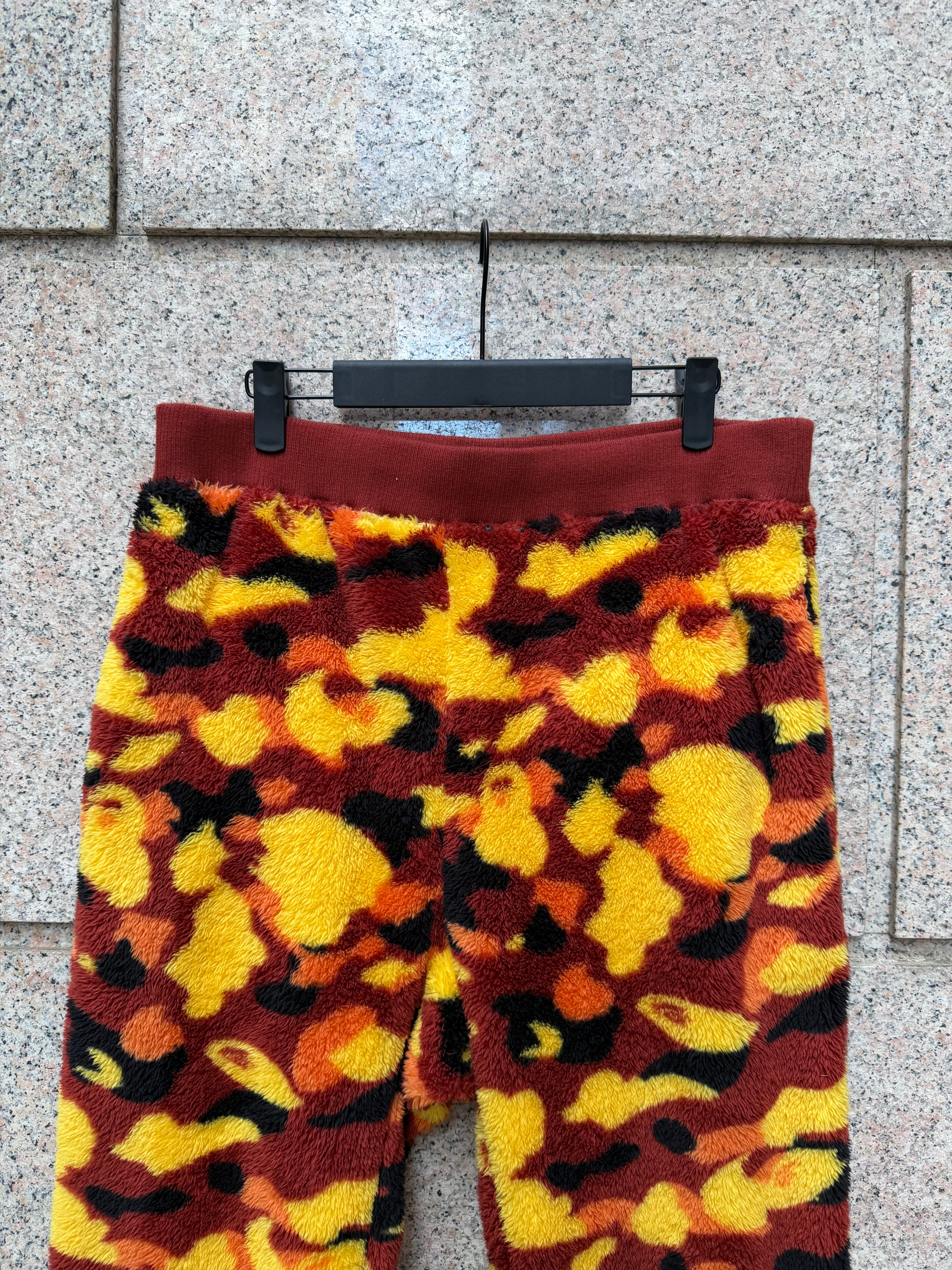 A Bathing Ape Bape Pile Pants Camo Orange - L (USED)