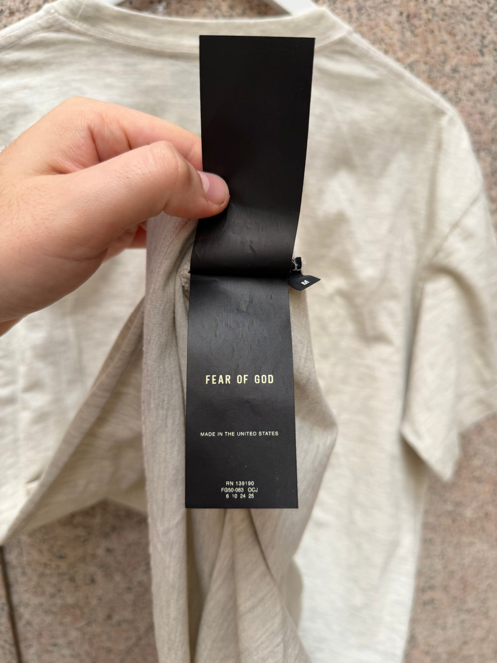 Fear Of God Baseball T-Shirt - M (USED)