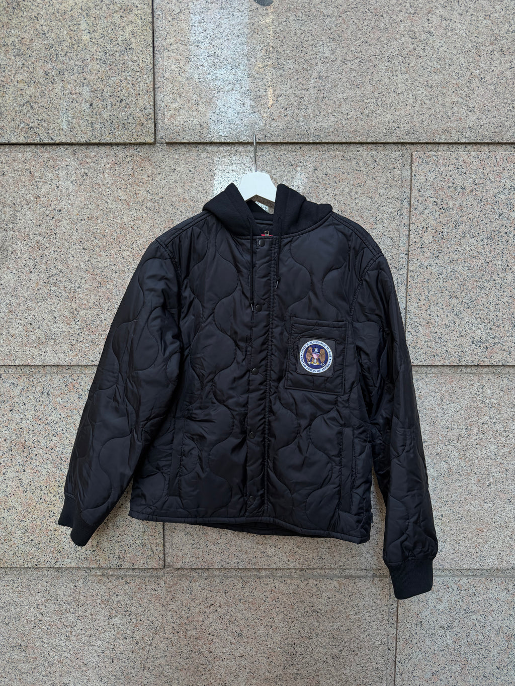 Supreme Quilted Puffer Black Liner - M (USED)