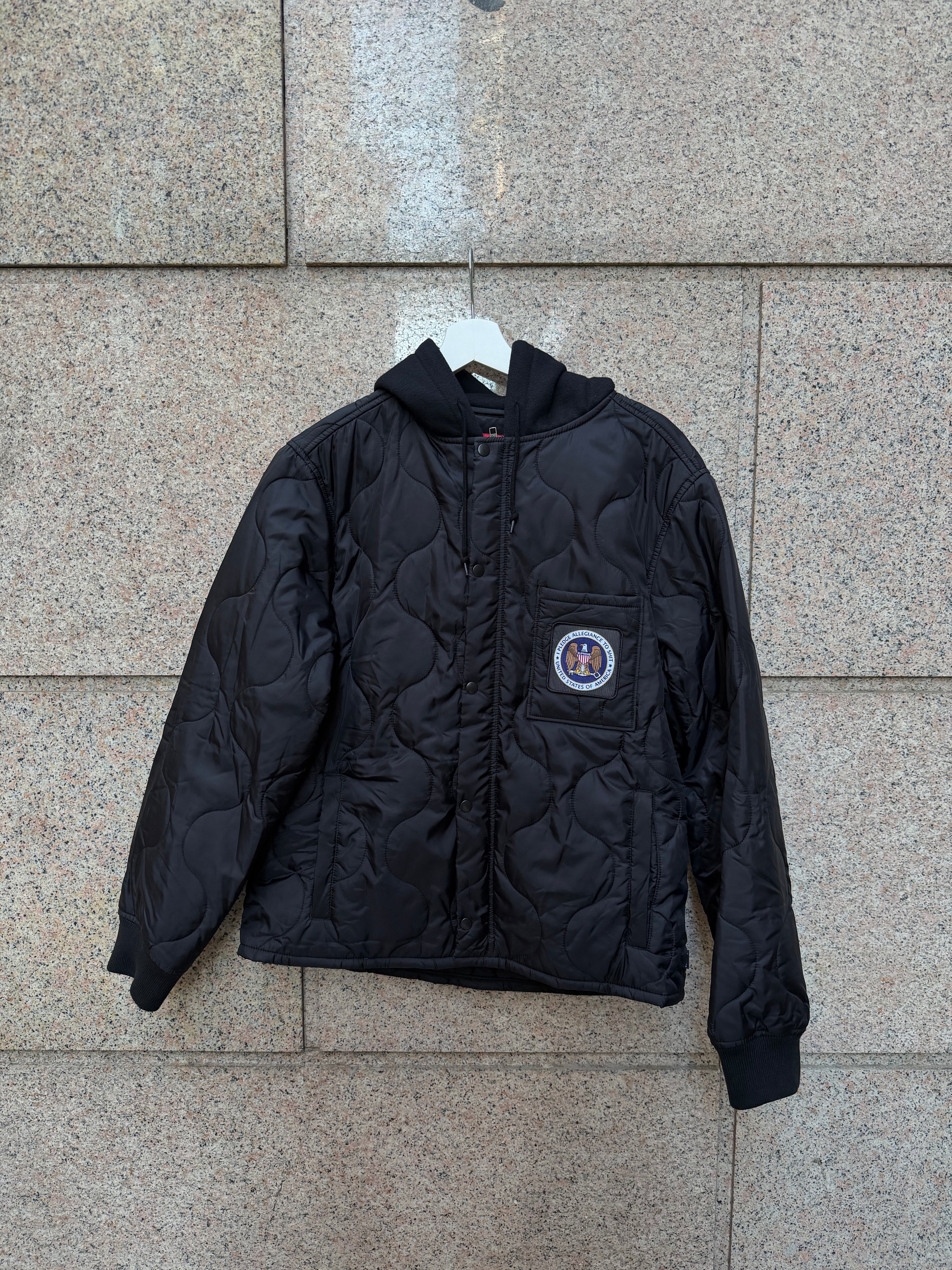 Supreme Quilted Puffer Black Liner - M (USED)