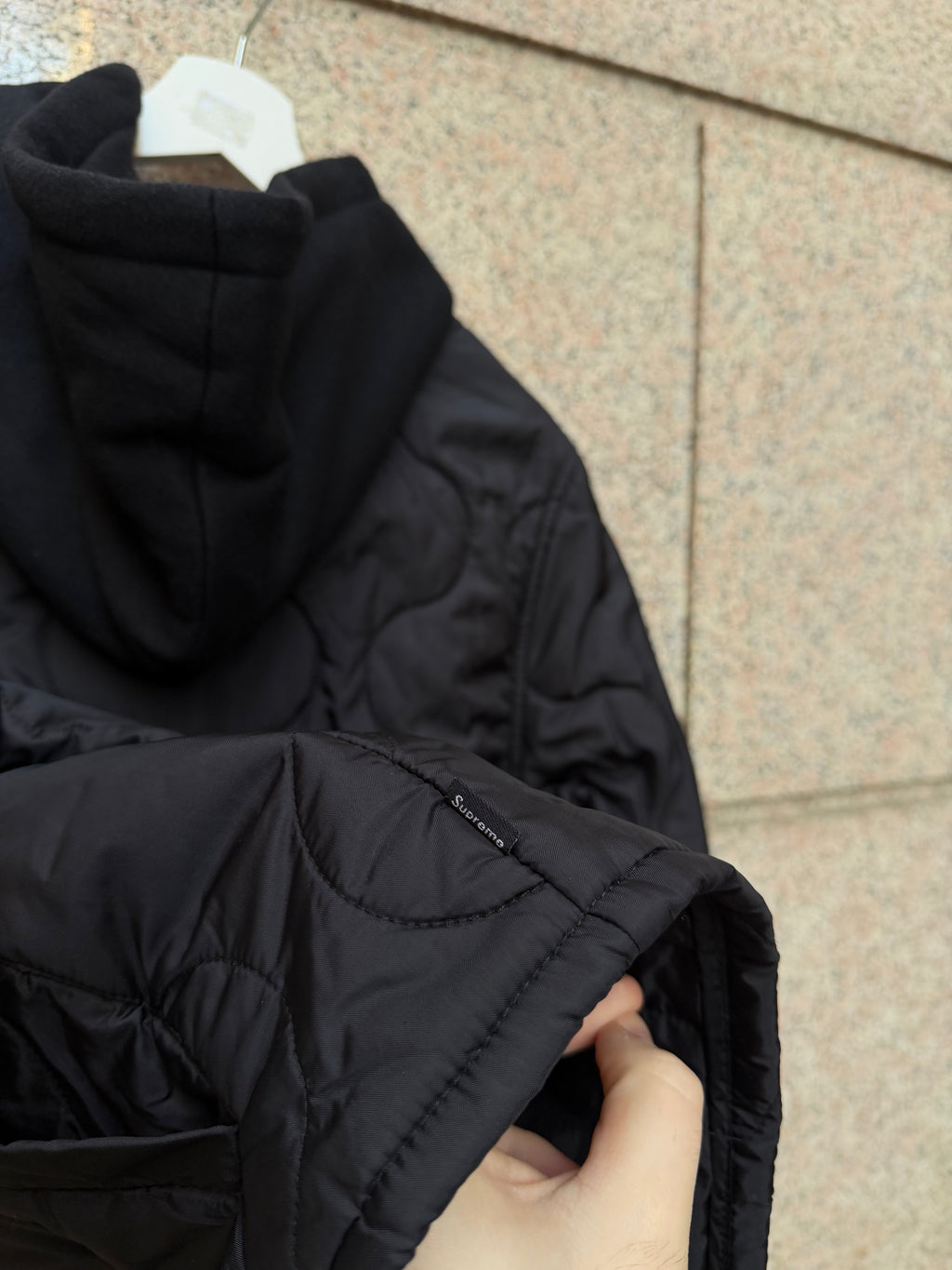 Supreme Quilted Puffer Black Liner - M (USED)