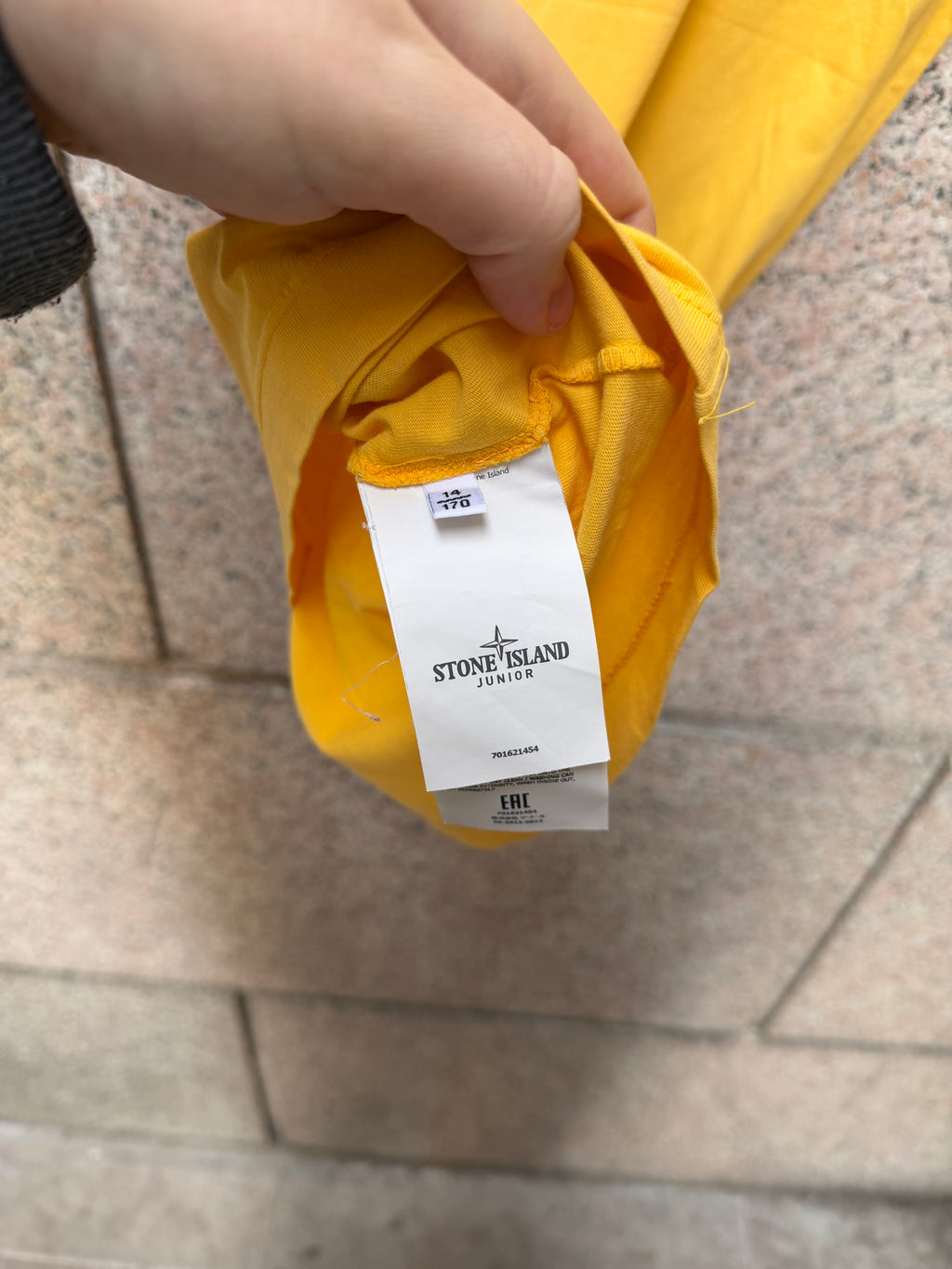 Stone Island Yellow Tee - 14Y (USED)