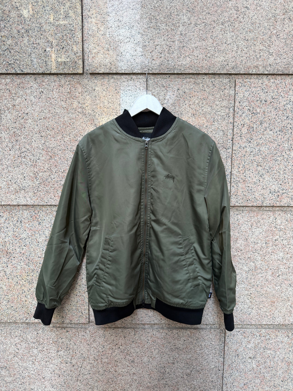 Stussy Bomber Olive - M (USED)