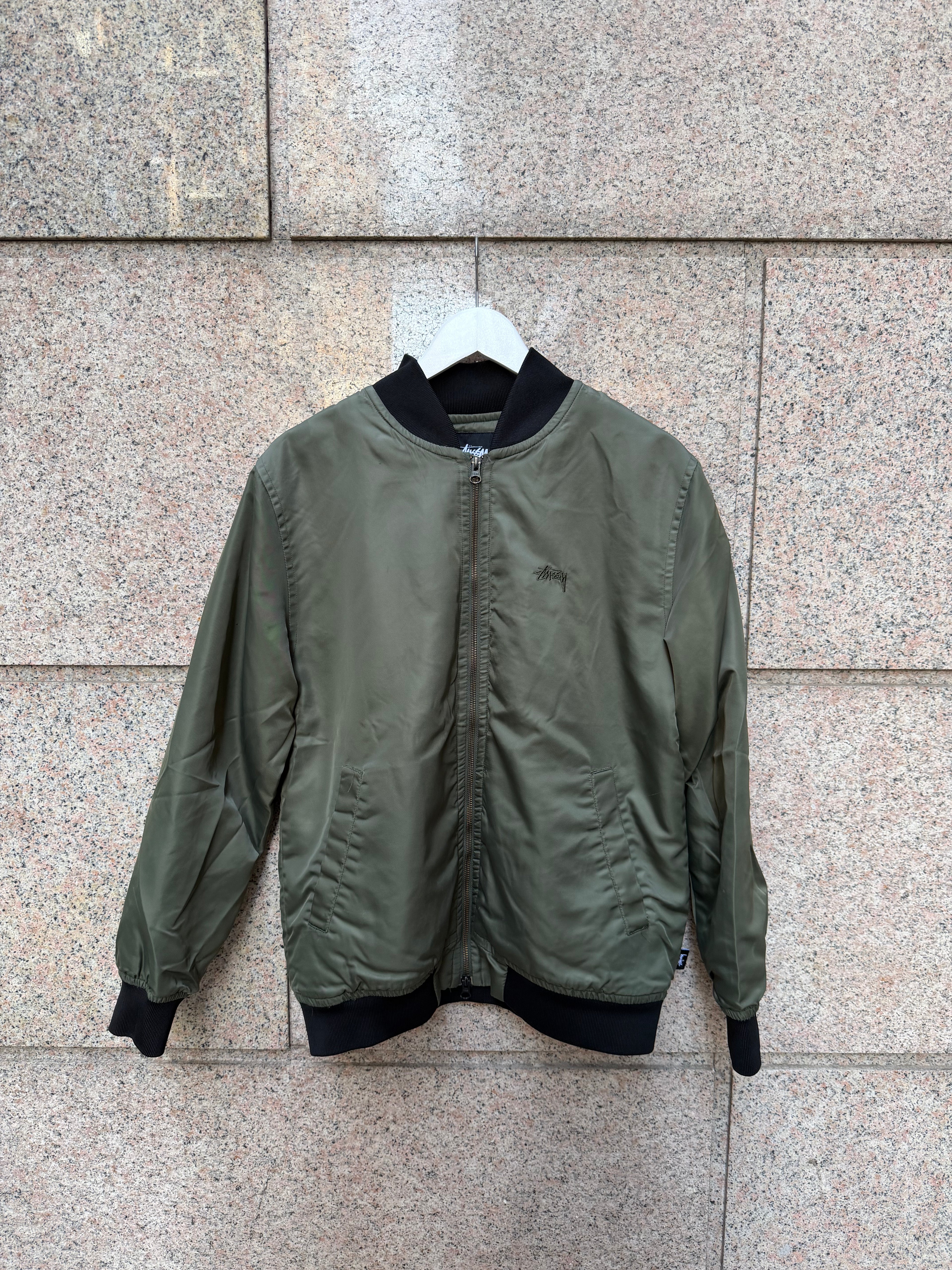 Stussy Bomber Olive - M (USED)