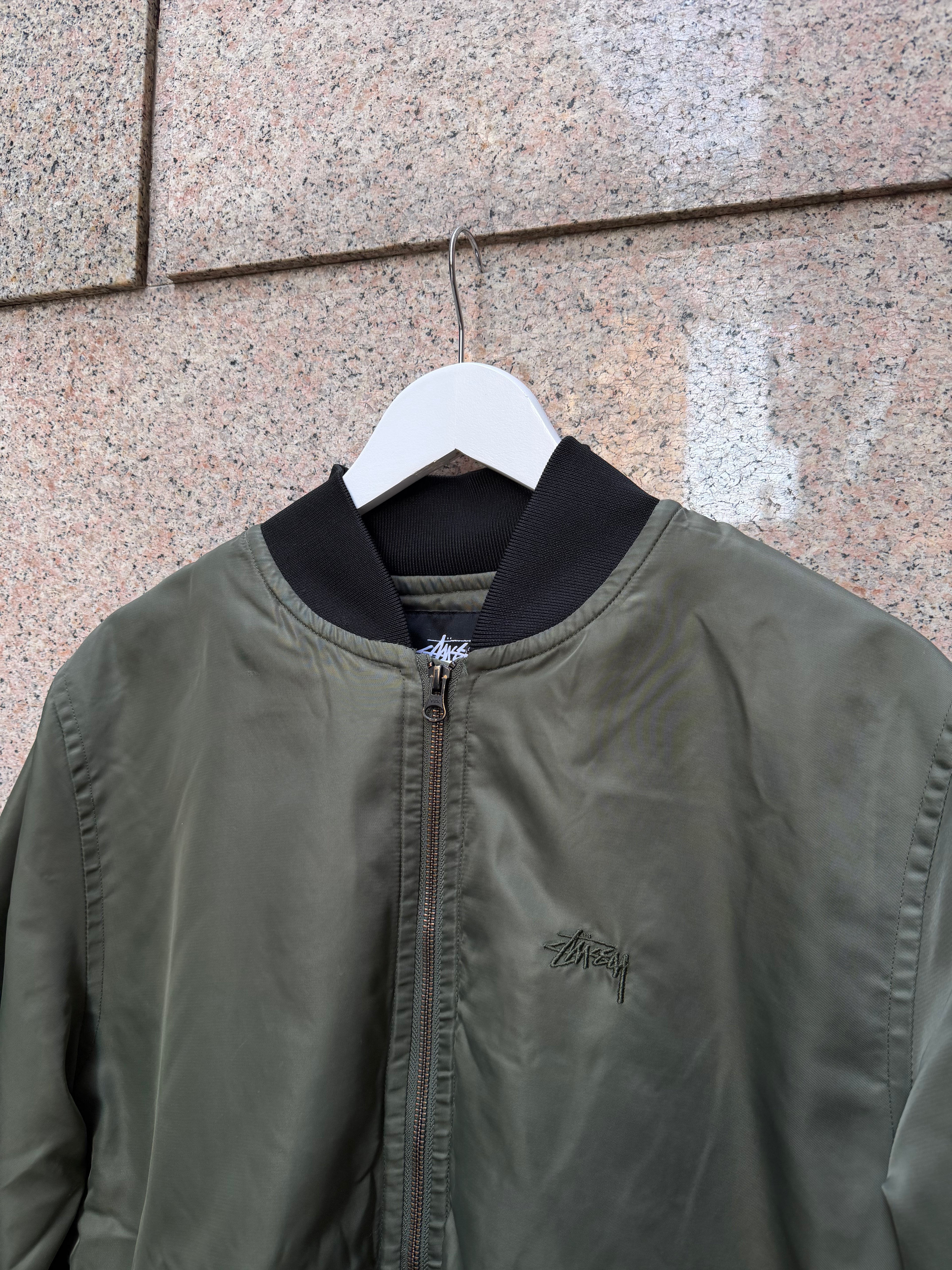 Stussy Bomber Olive - M (USED)
