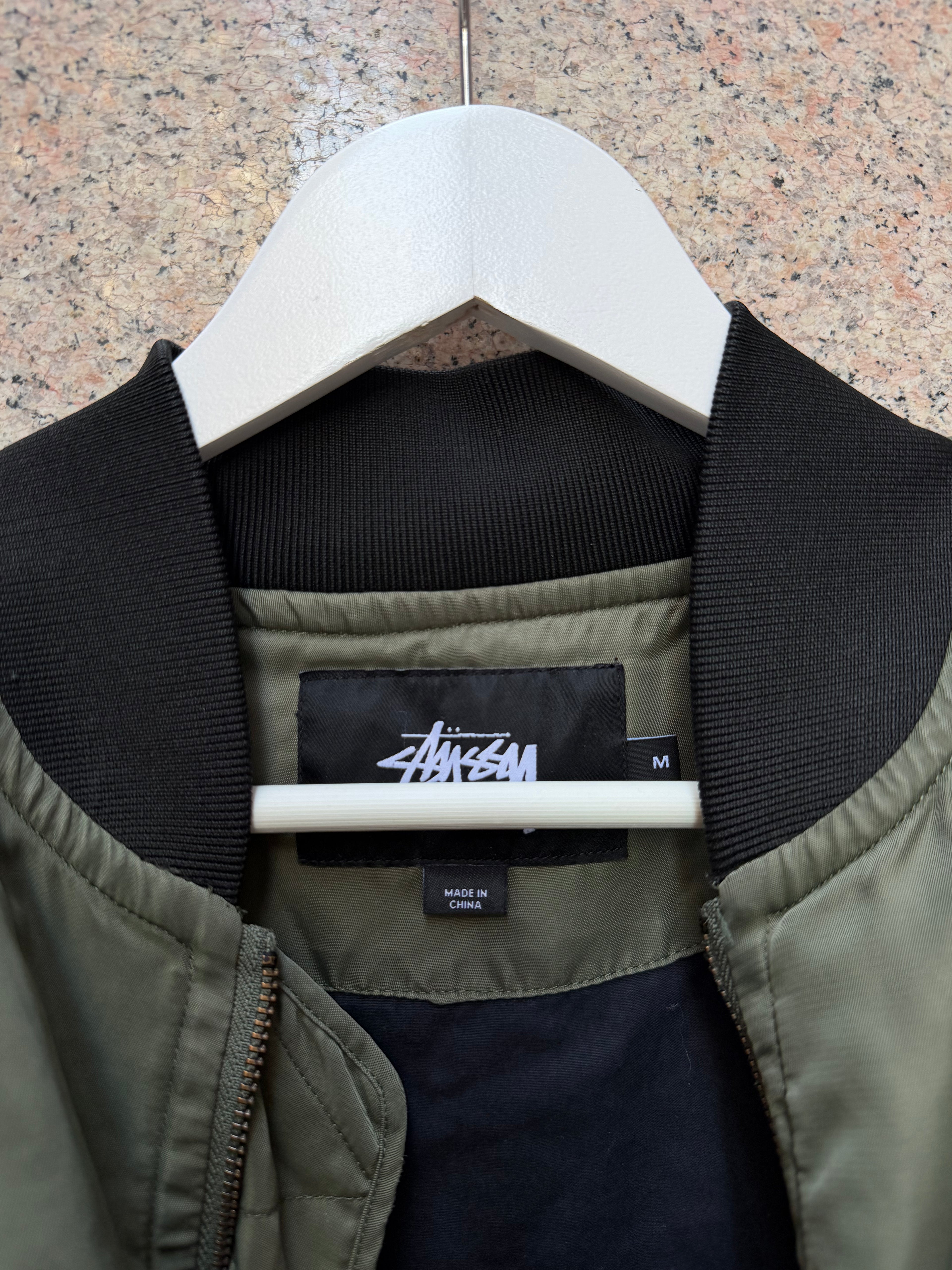 Stussy Bomber Olive - M (USED)