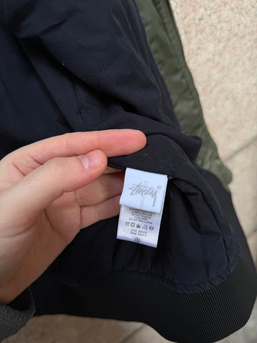 Stussy Bomber Olive - M (USED)