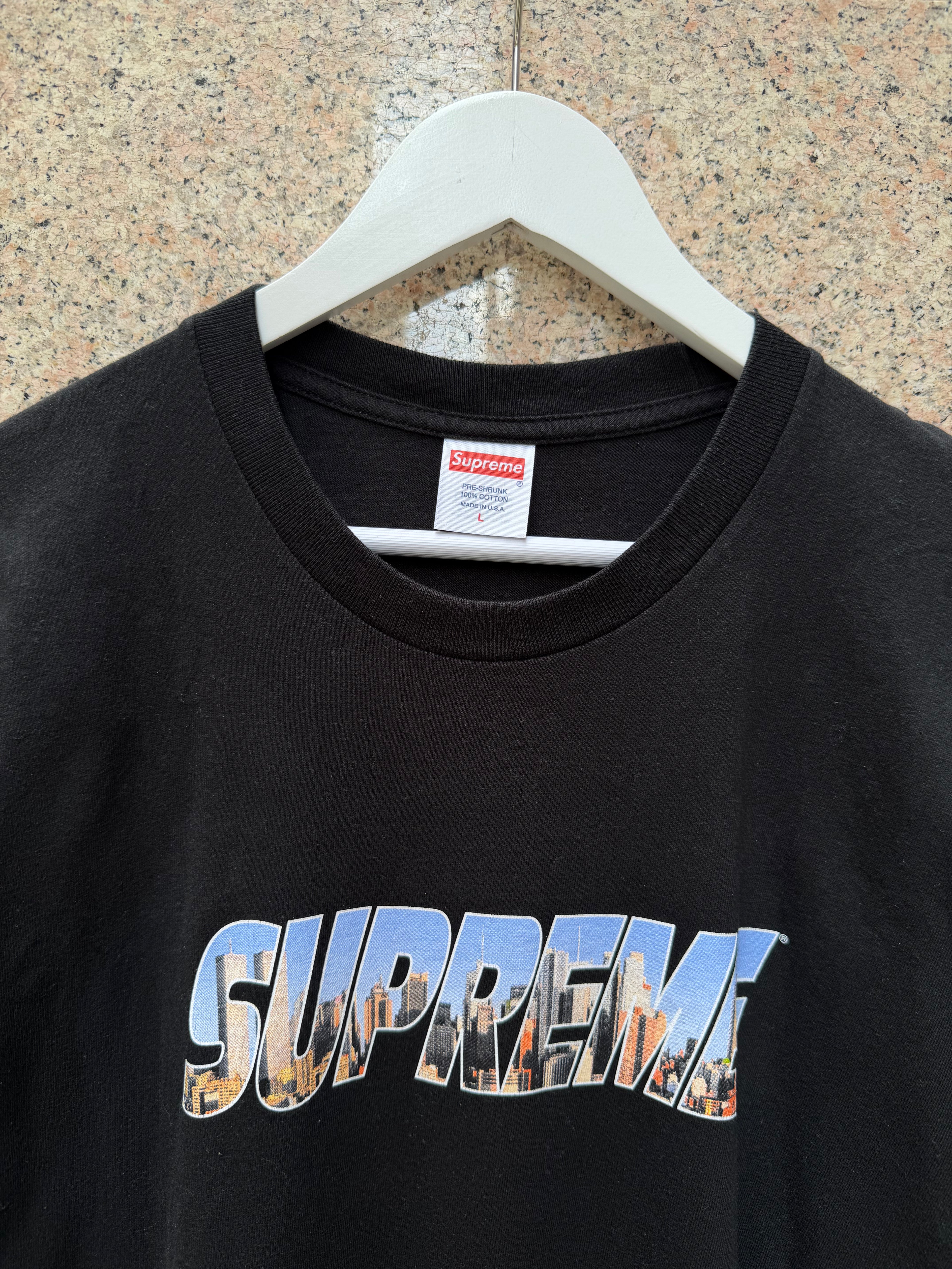 Supreme New York Tee Black - L (USED)