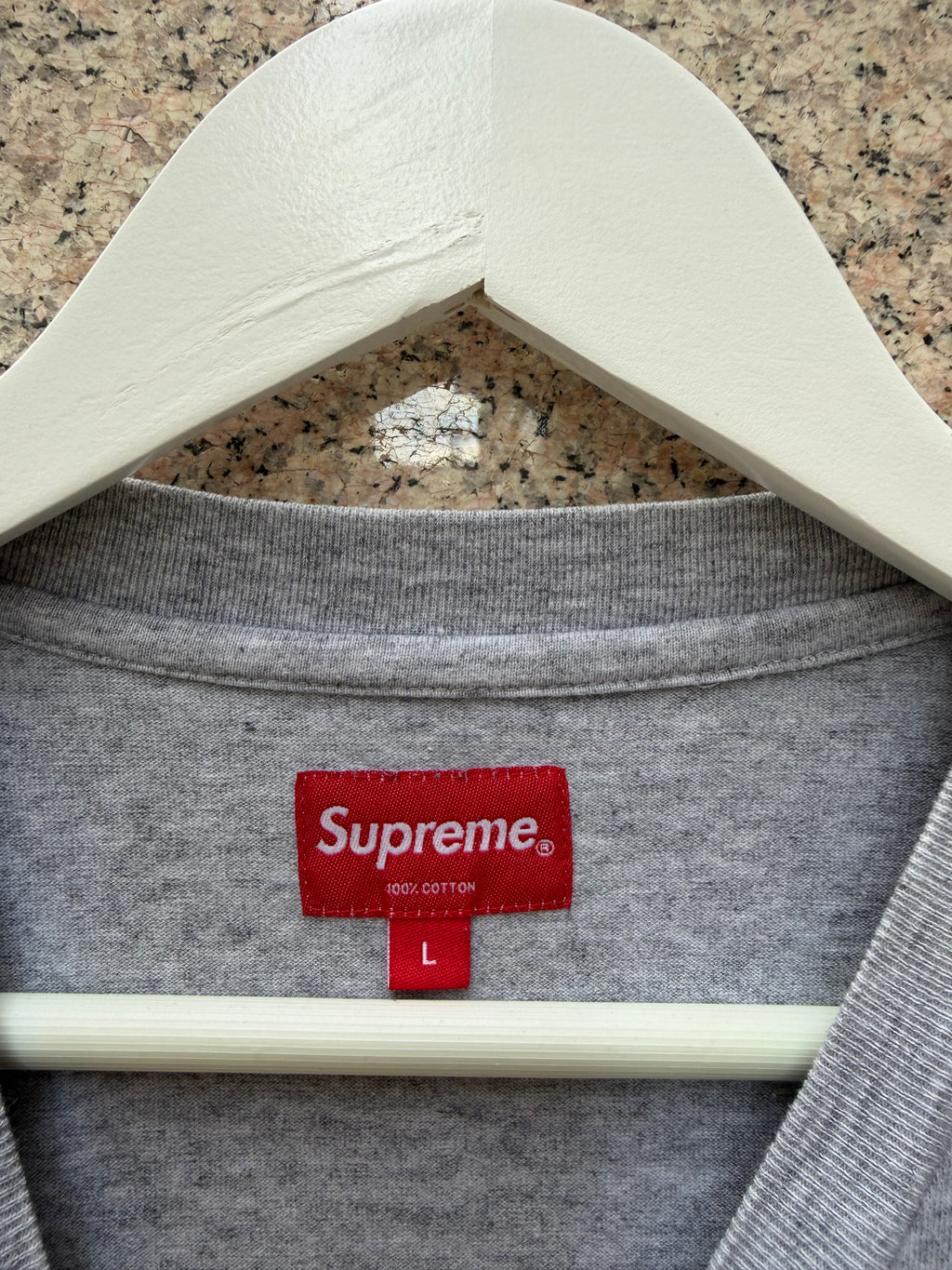 Supreme Mini Logo Tee Grey - L (USED)