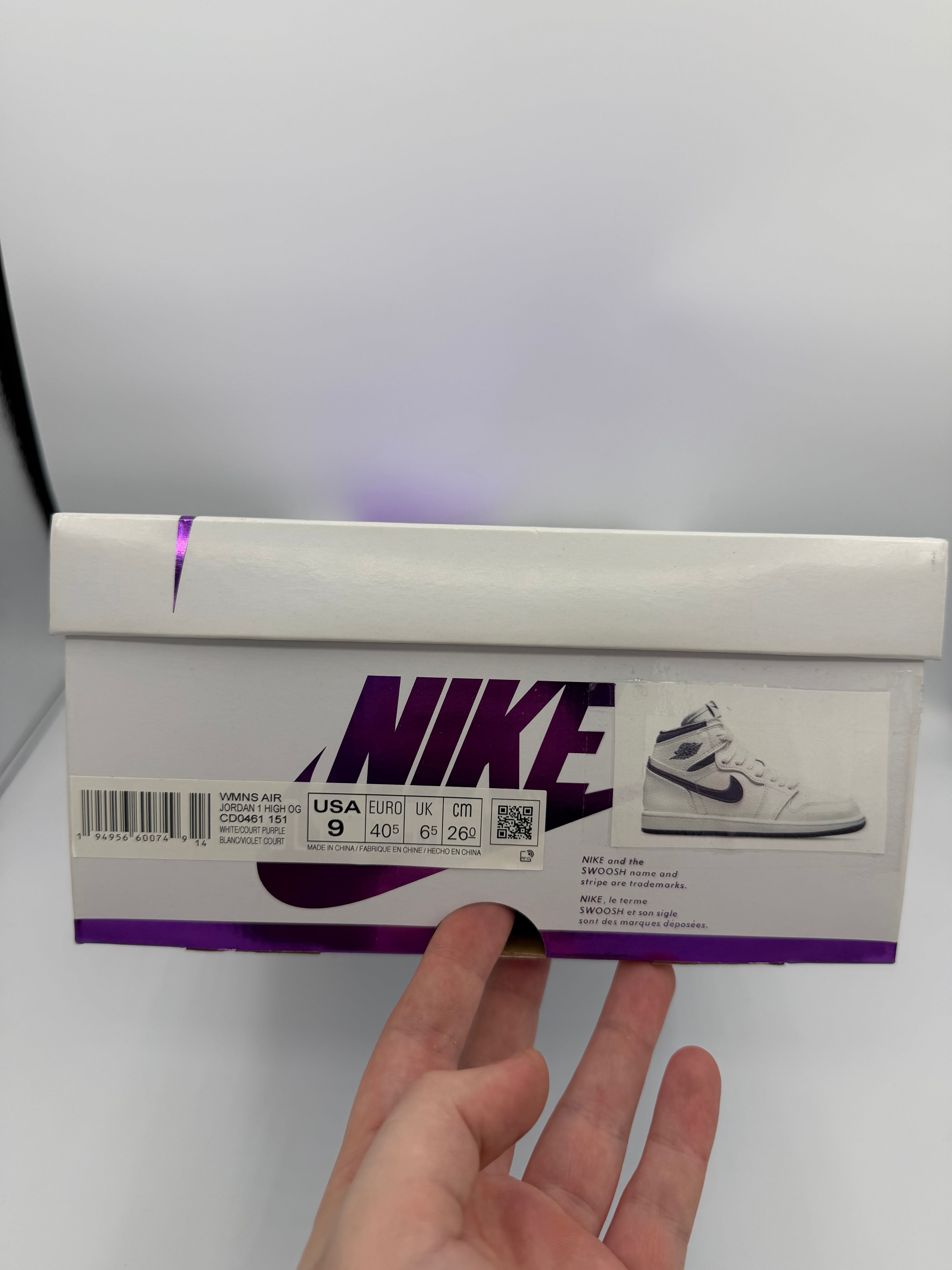 Jordan 1 High Court Purple 3.0 - 40,5Eu (USED)