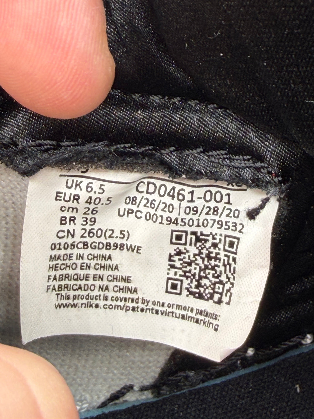 Jordan 1 High Silver Toe - 40,5Eu (USED)