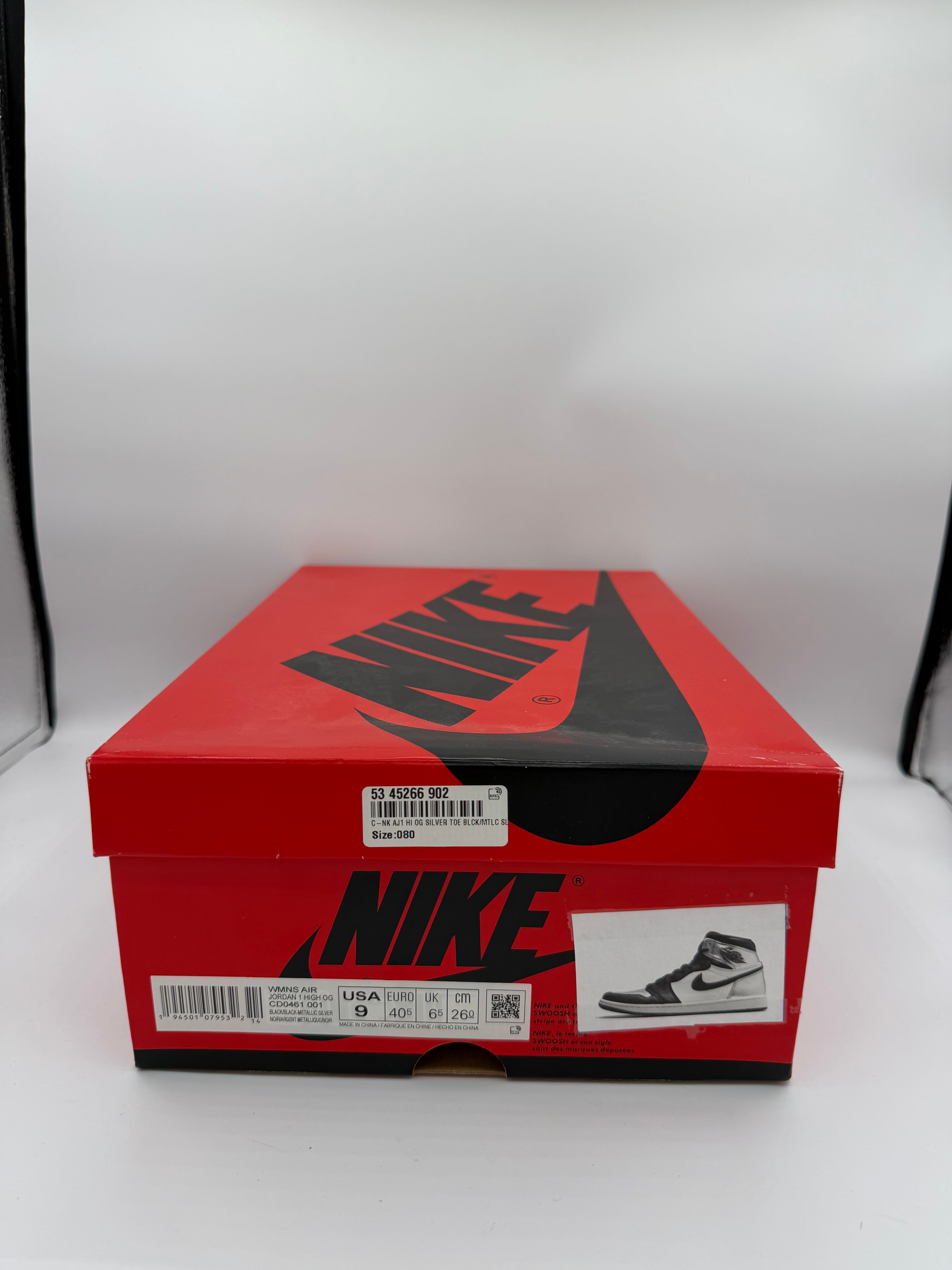 Jordan 1 High Silver Toe - 40,5Eu (USED)