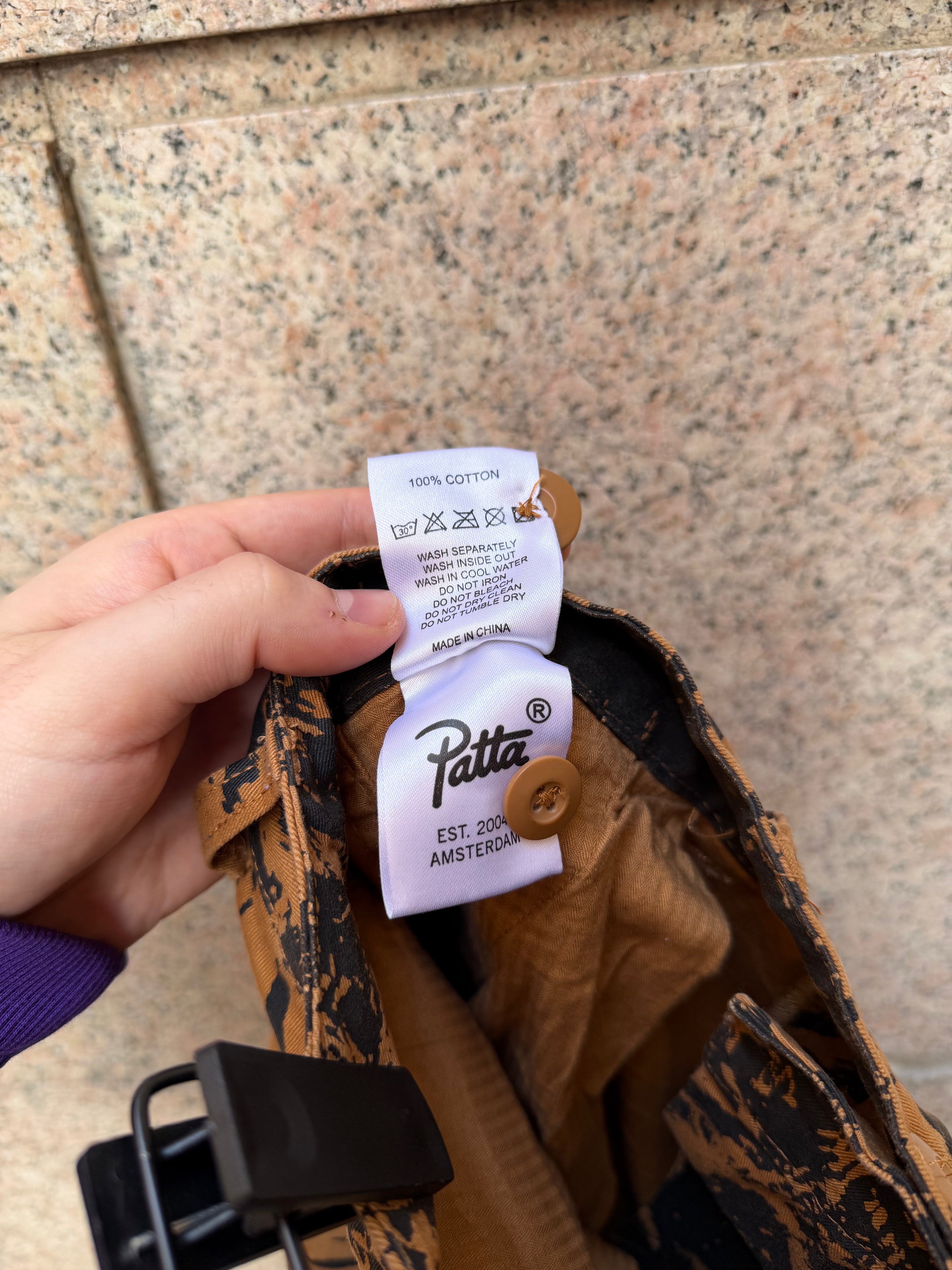 Patta Cargo Pants Black Brown - M (USED)