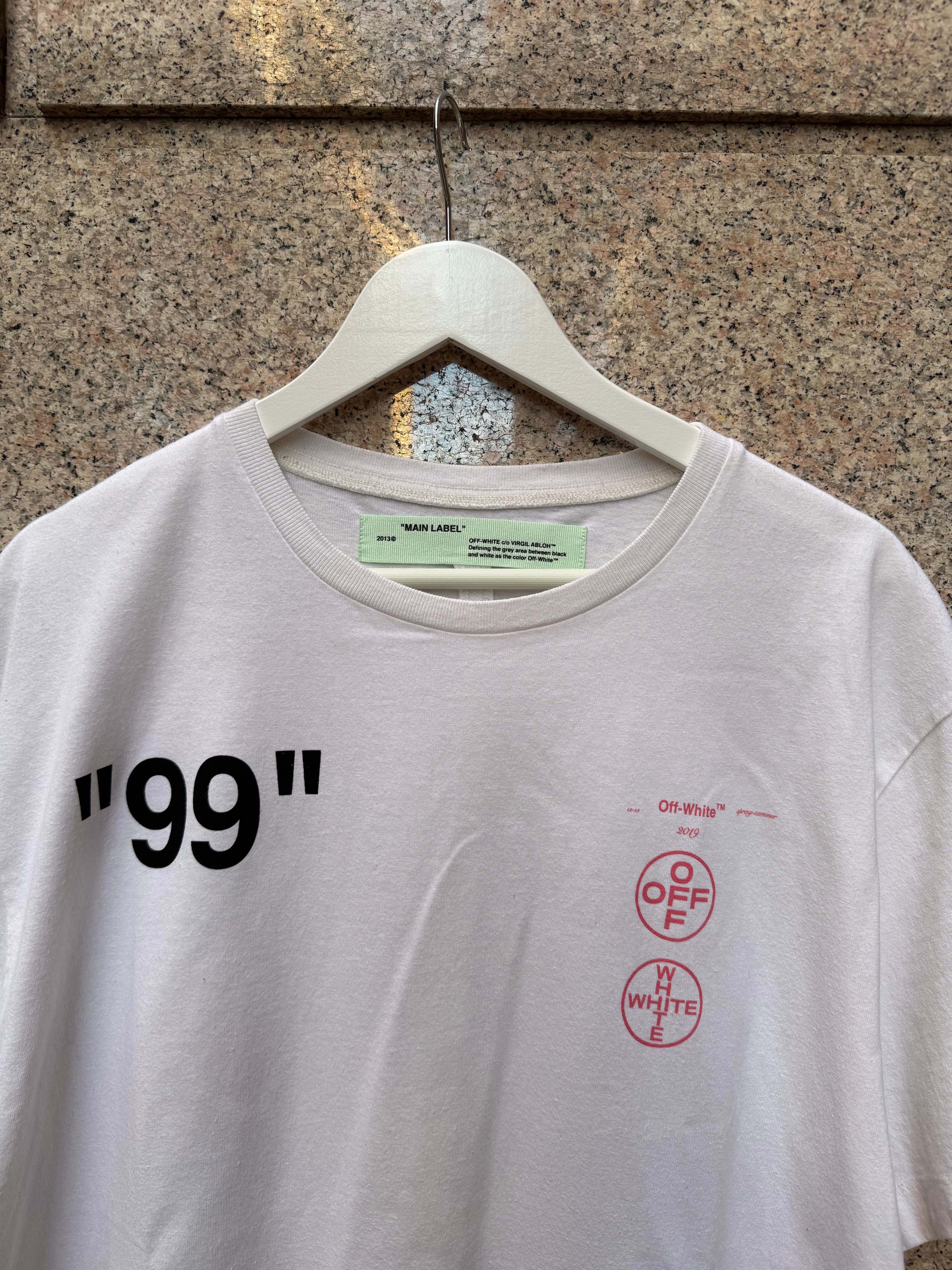 Off-White Impressionism White Tee - S Over (USED)