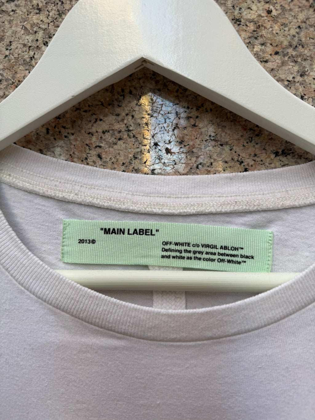 Off-White Impressionism White Tee - S Over (USED)
