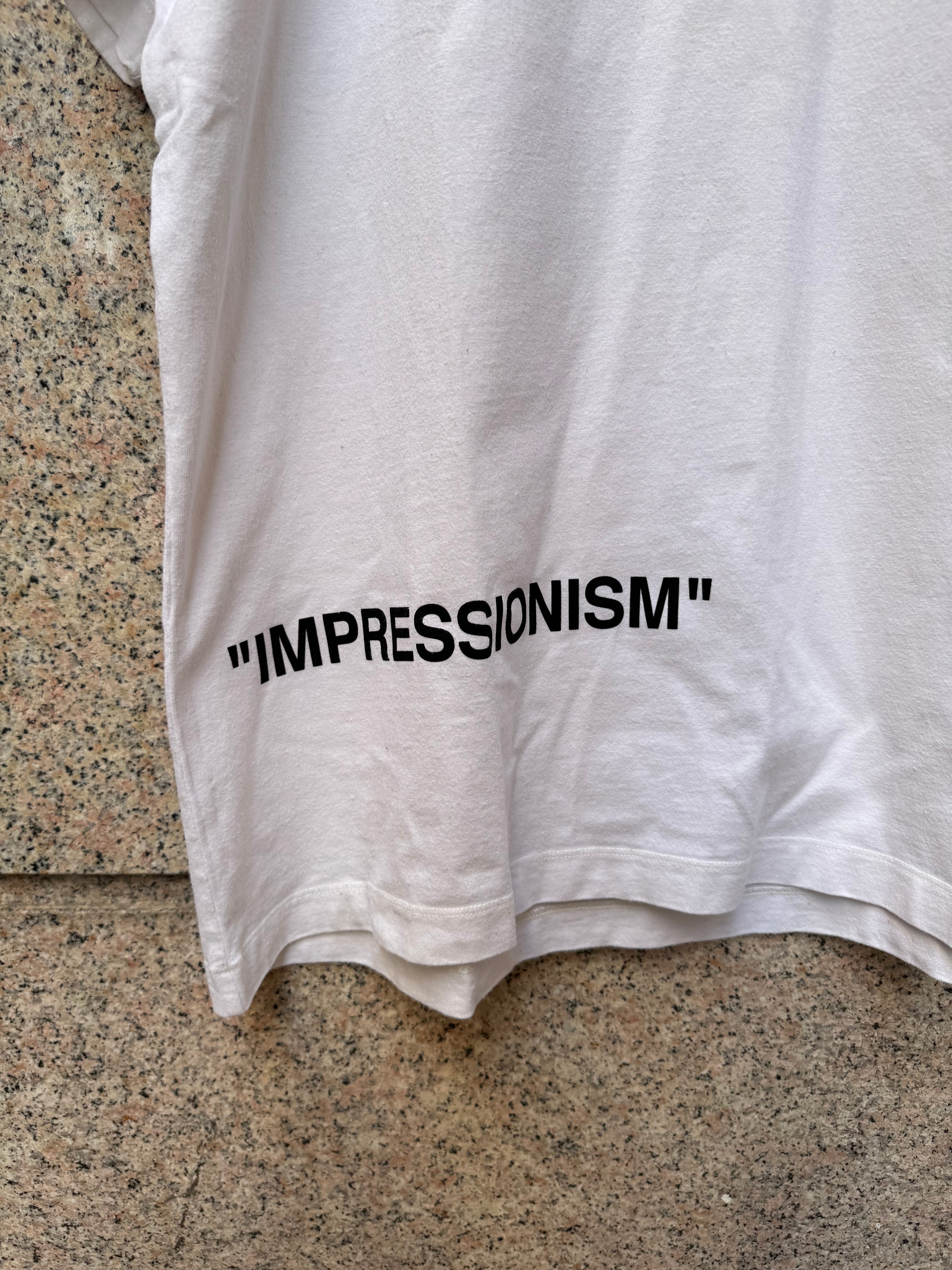 Off-White Impressionism White Tee - S Over (USED)