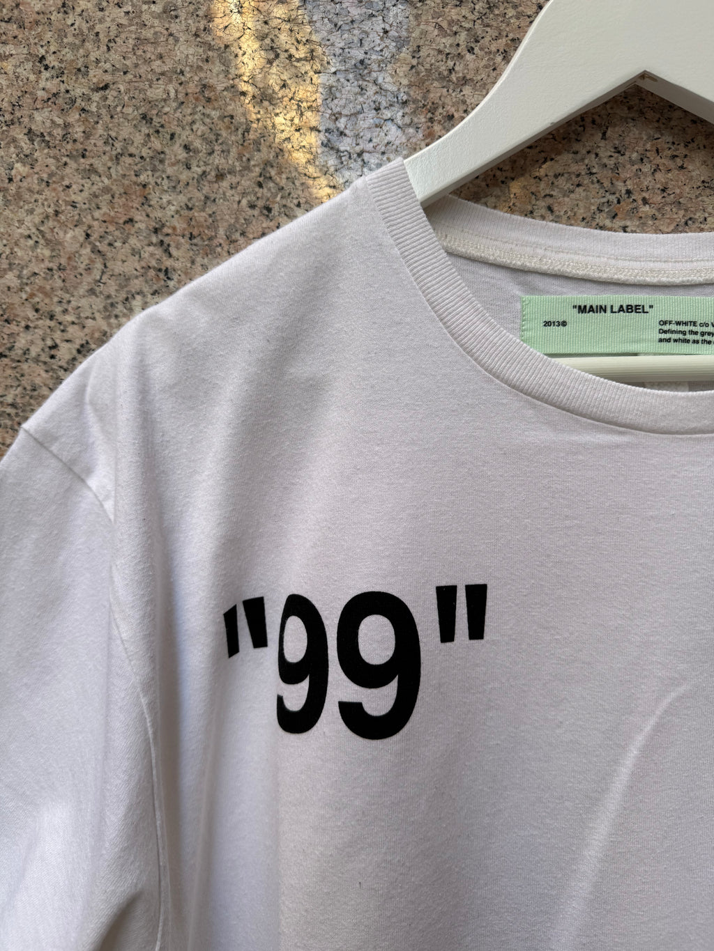 Off-White Impressionism White Tee - S Over (USED)