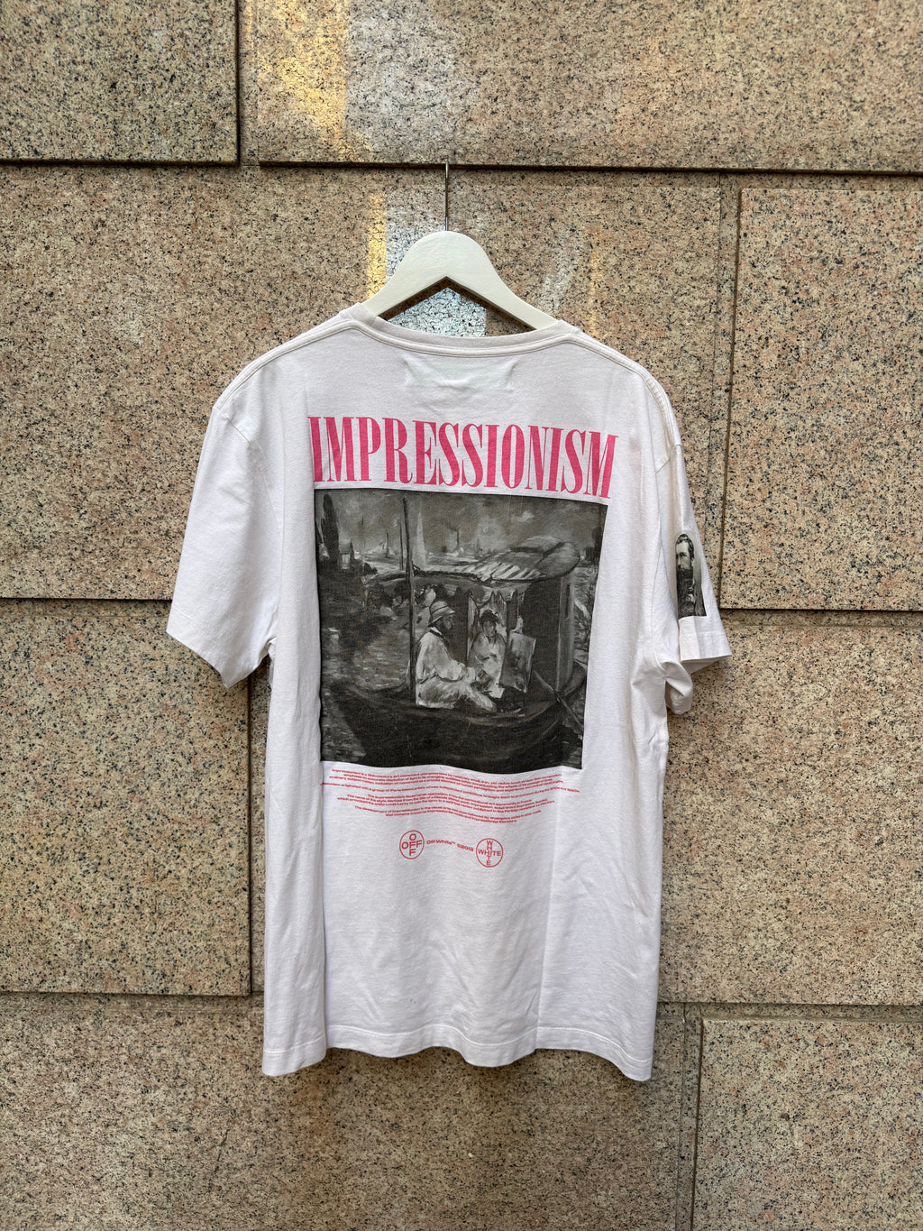 Off-White Impressionism White Tee - S Over (USED)