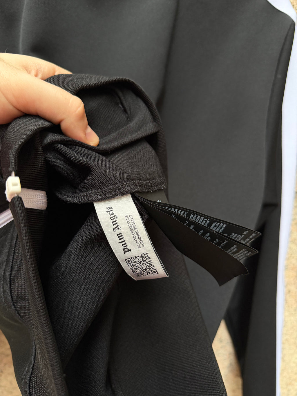 Palm Angels Track Hoodie Zip Black  - L (USED)